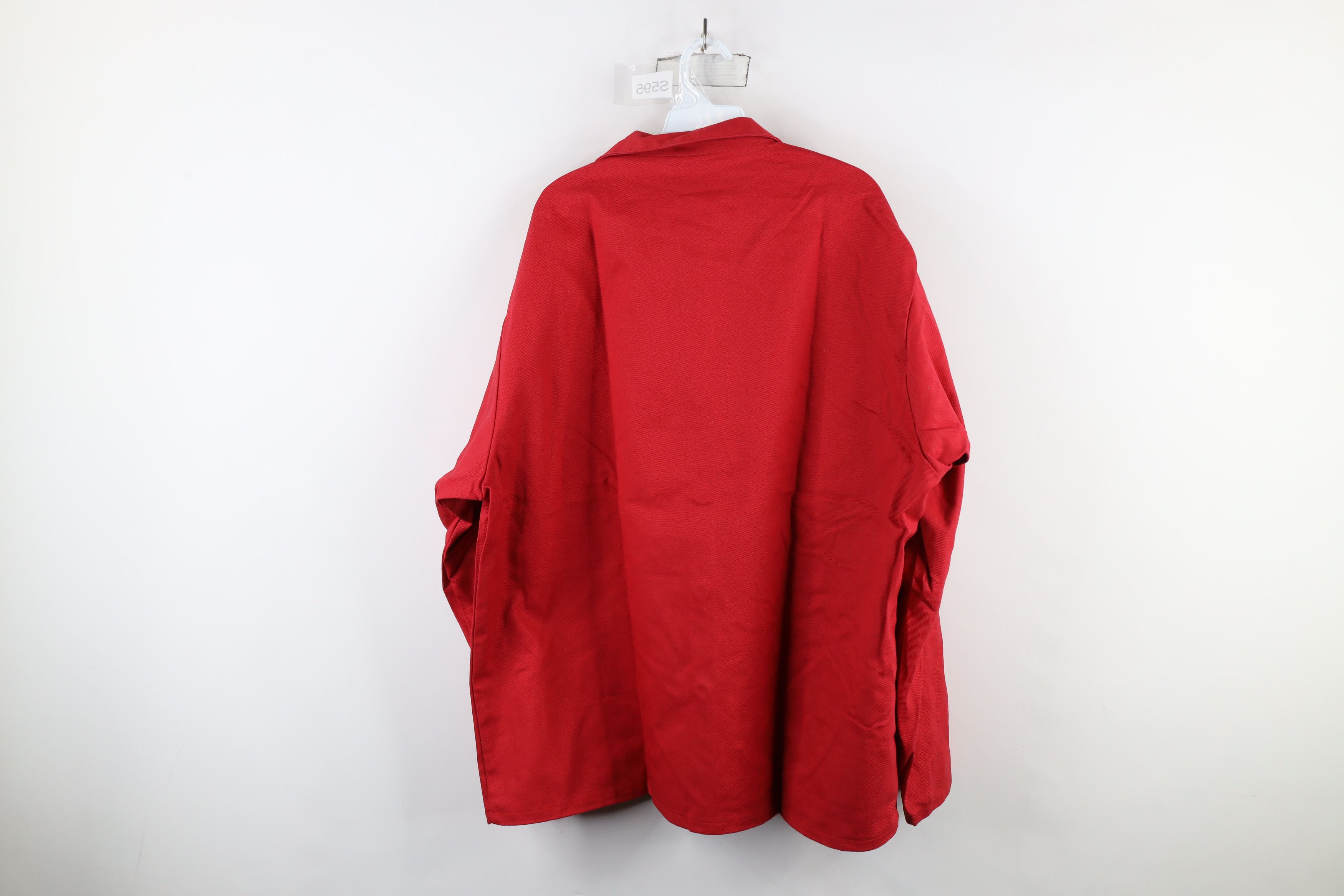 Vintage New Resistant FR 9oz Welding Workwear Mechanic Jacket Red Size US XXL / EU 58 / 5 - 14 Thumbnail
