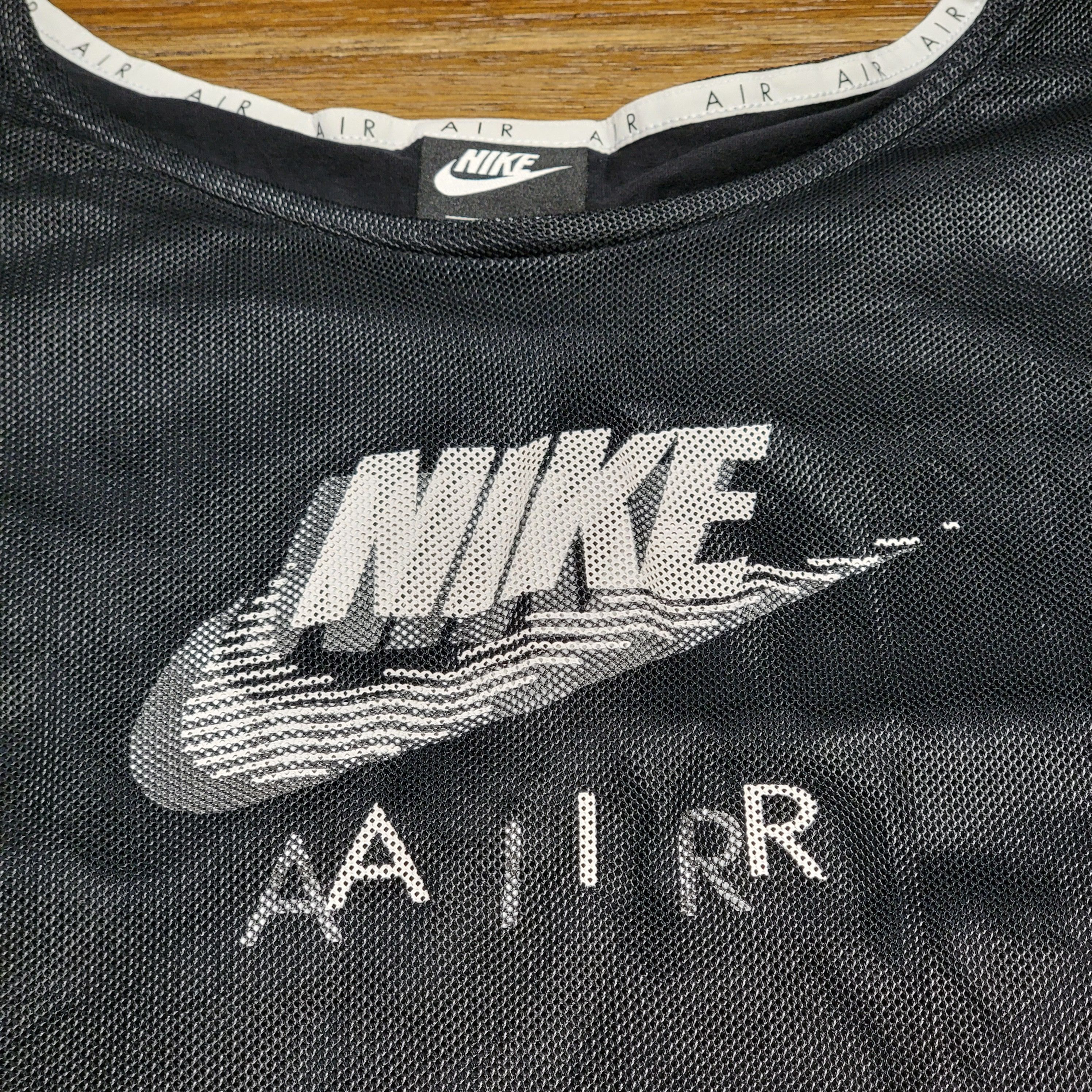 Nike Nike Air SS Black Crop Net Tee - Size 3X Size 3XL / US 20-22 - 2 Thumbnail