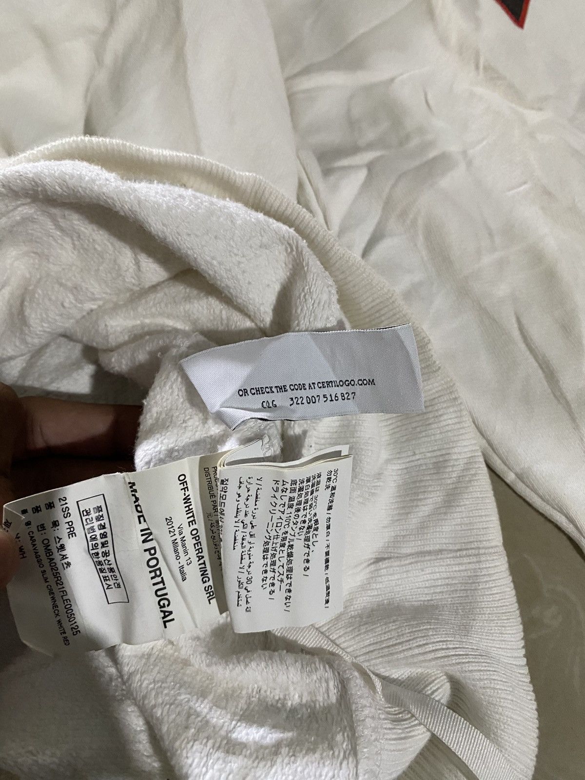 Off-White Off-White Caravaggio Crewneck Size US L / EU 52-54 / 3 - 5 Thumbnail