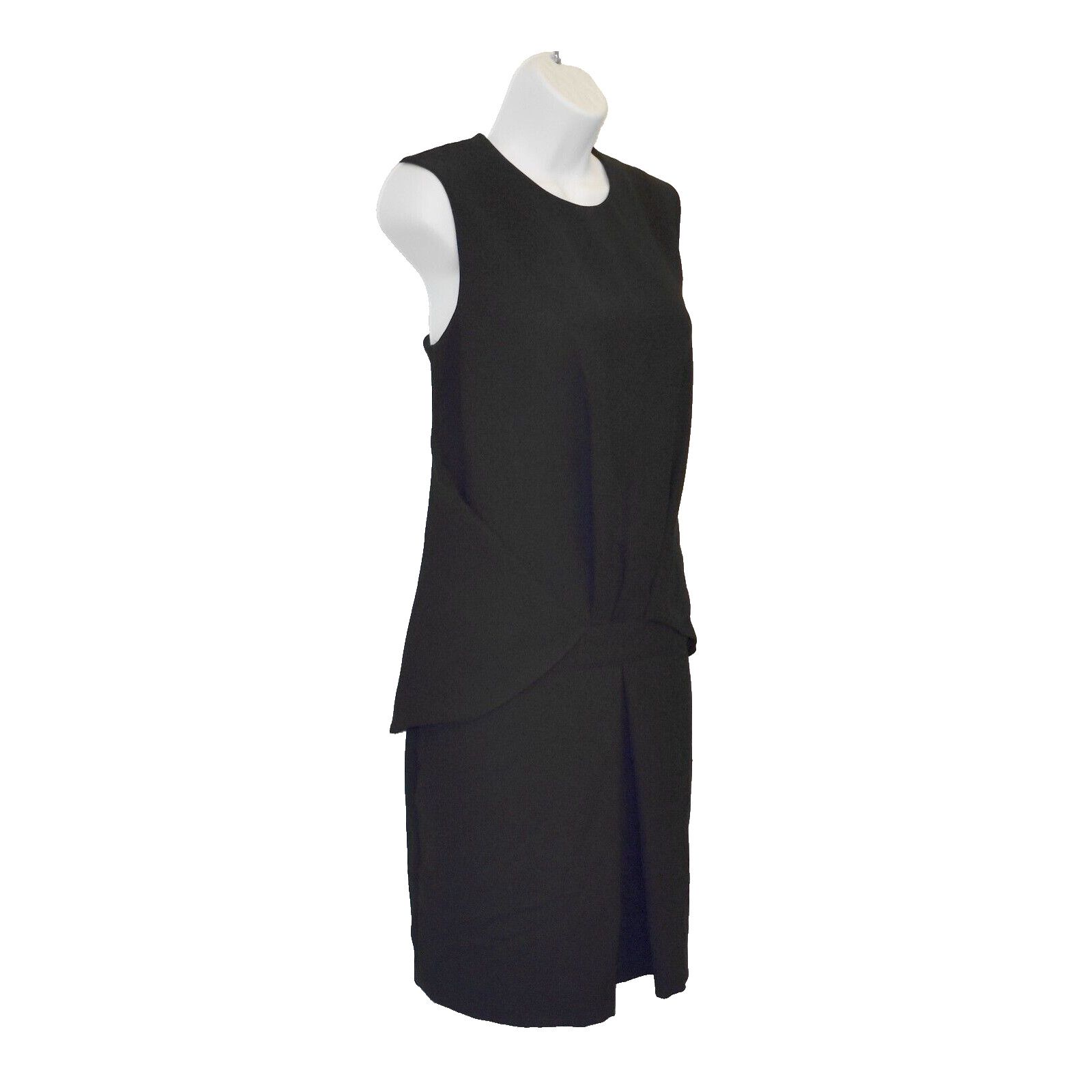 image of Mcq Alexander Mcqueen Front Slant Pockets Black Dress Size 42, Women's