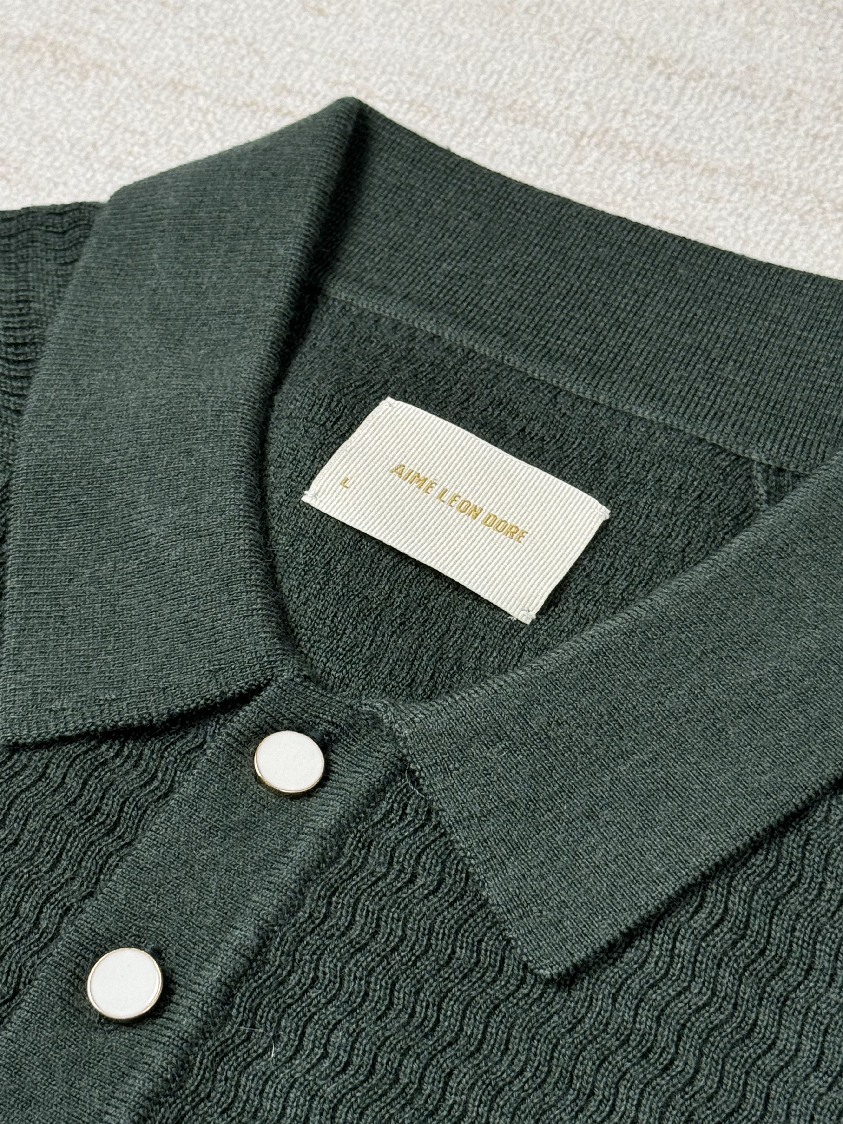 Aime Leon Dore NEW WITH TAG* ALD Long-Sleeve Pearl Button Polo Size US L / EU 52-54 / 3 - 2 Thumbnail