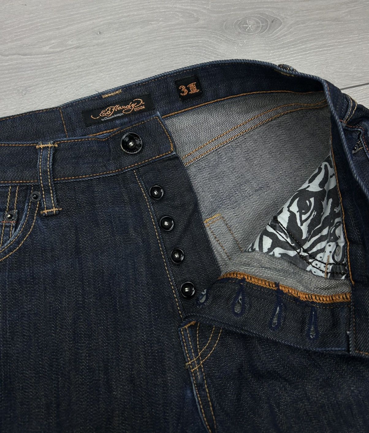 Ed Hardy Ed Hardy Vintage Denim Jeans Size 31 Size US 31 - 5 Thumbnail