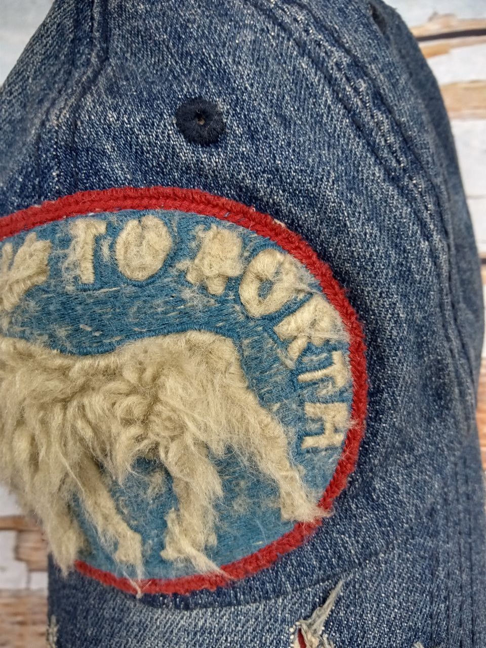 Japanese Brand Vintage Y2K JCap & Co 45 To North Denim Distressed Cap Size ONE SIZE - 5 Thumbnail