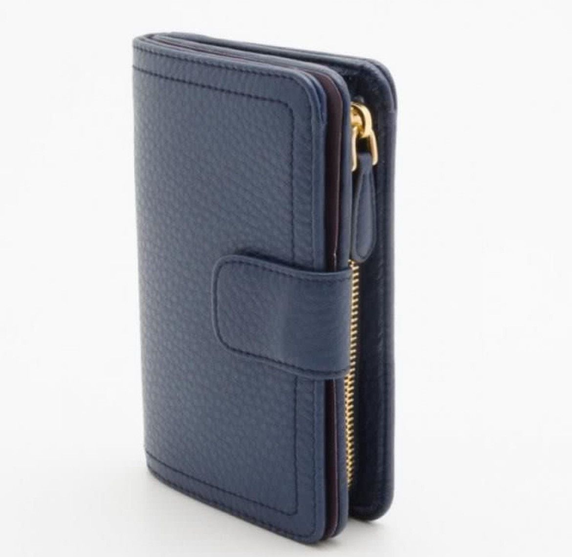 Prada Authentic Prada Mini Wallet Navy Blue Vitello Daino leather Size ONE SIZE - 7 Thumbnail