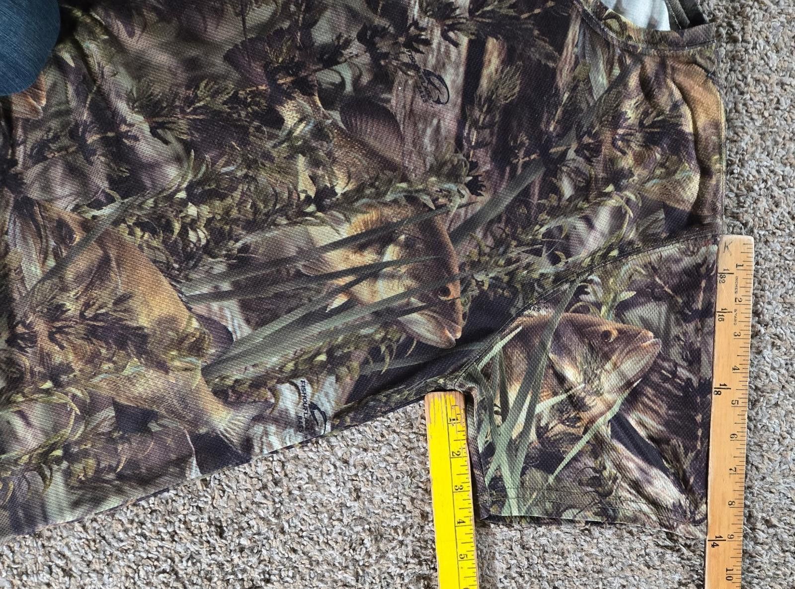 Designer Paramount Outdoors Fish Camo Jersey Shirt Medium Size US M / EU 48-50 / 2 - 4 Thumbnail