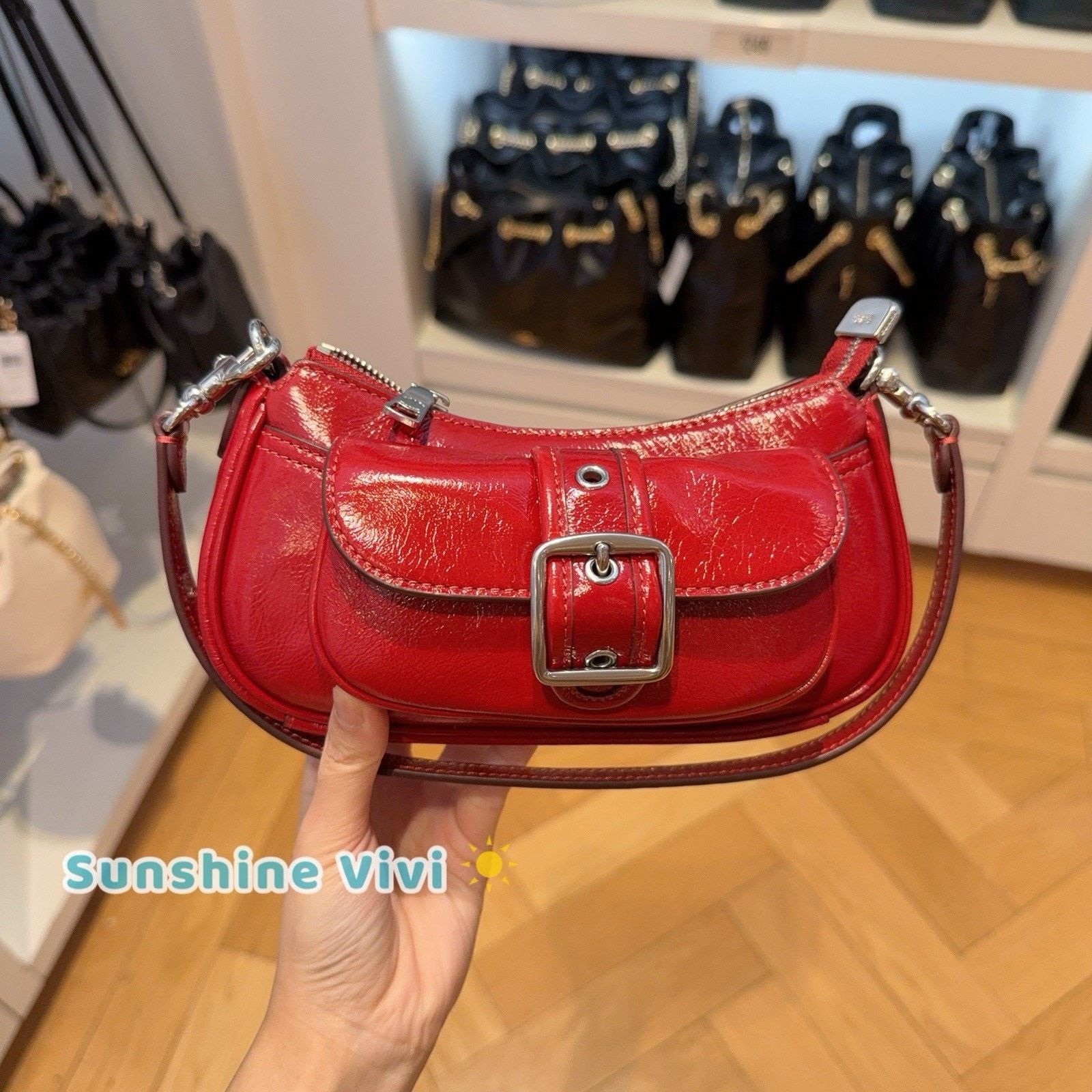 Coach NWT Coach Ashton Mini Shoulder Bag CDB19 Dark Cardinal Size ONE SIZE - 1 Thumbnail