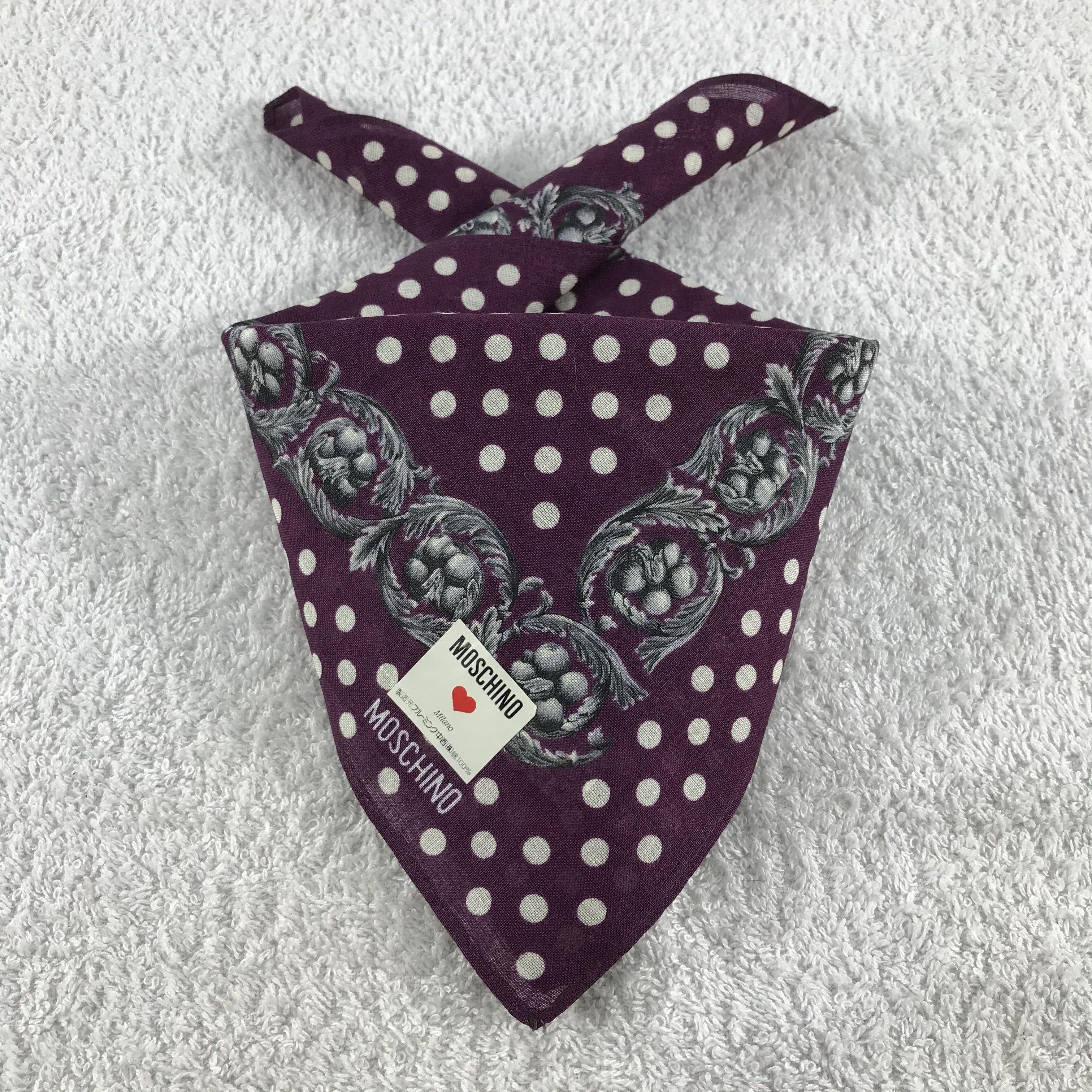 Moschino × Vintage Vintage Moschino Bandana / Handkerchief / Neckerchief - S231 Size ONE SIZE - 3 Thumbnail