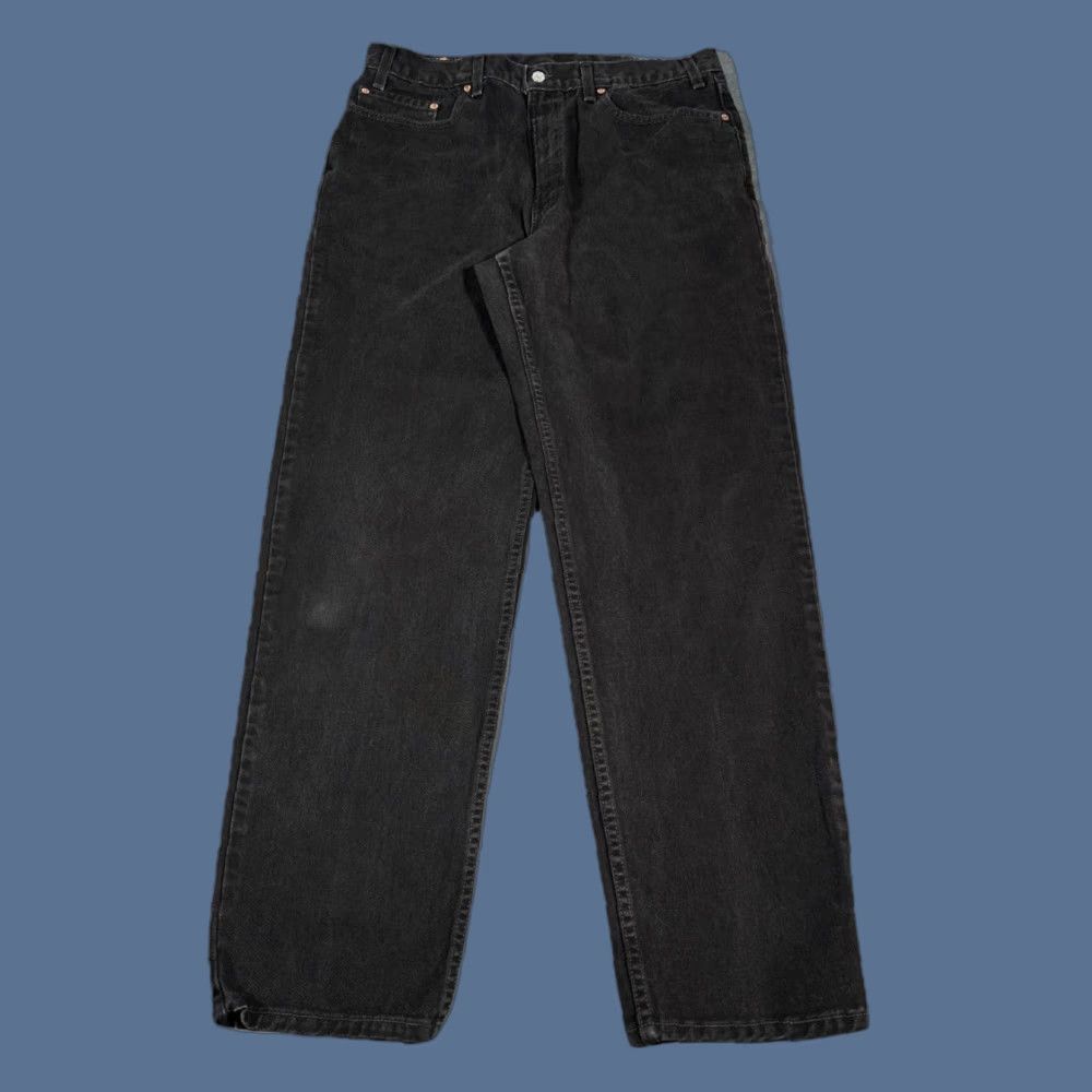 Levi's Levi's 550 Jeans Vintage Relaxed Fit Tapered Leg Denim Black 34x33 USA 90s Y2K 5-Pocket Design Men Size US 34 / EU 50 - 1 Thumbnail
