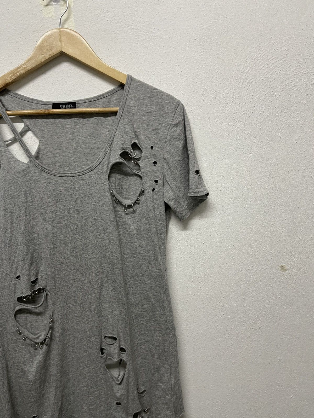 Japanese Brand × Seditionaries 2000s GLAD NEWS DISTRESSED DESIGN RARE Size M / US 6-8 / IT 42-44 - 4 Thumbnail
