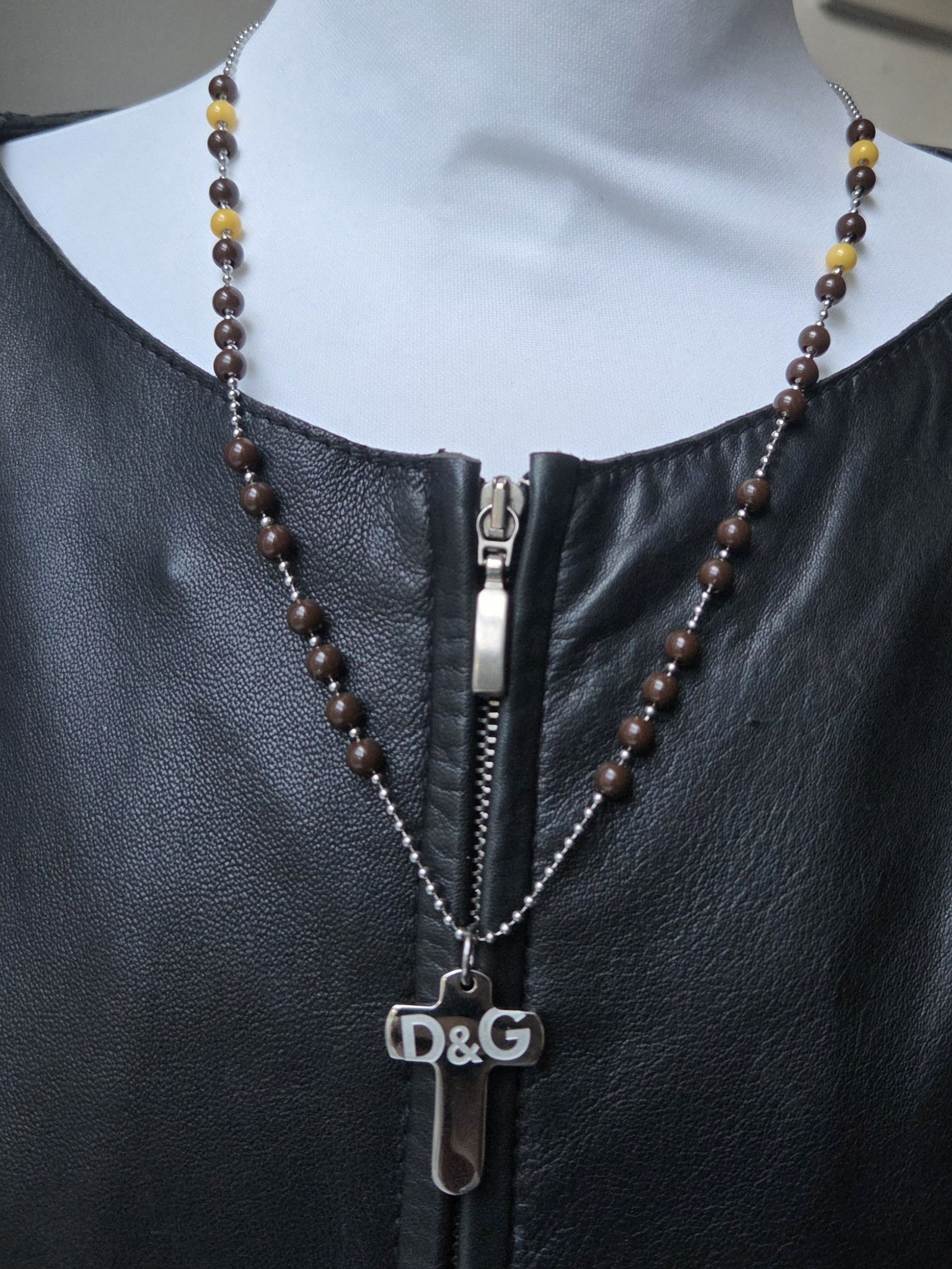 Dolce & Gabbana Dolce & Gabbana Cross beaded necklace Size ONE SIZE - 3 Thumbnail