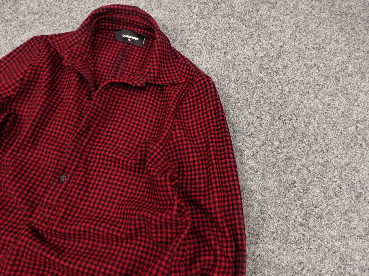 Dsquared2 Dsquared2 authentic Red Checkered Casual Wool Tunic Dress Size S / US 4 / IT 40 - 4 Thumbnail