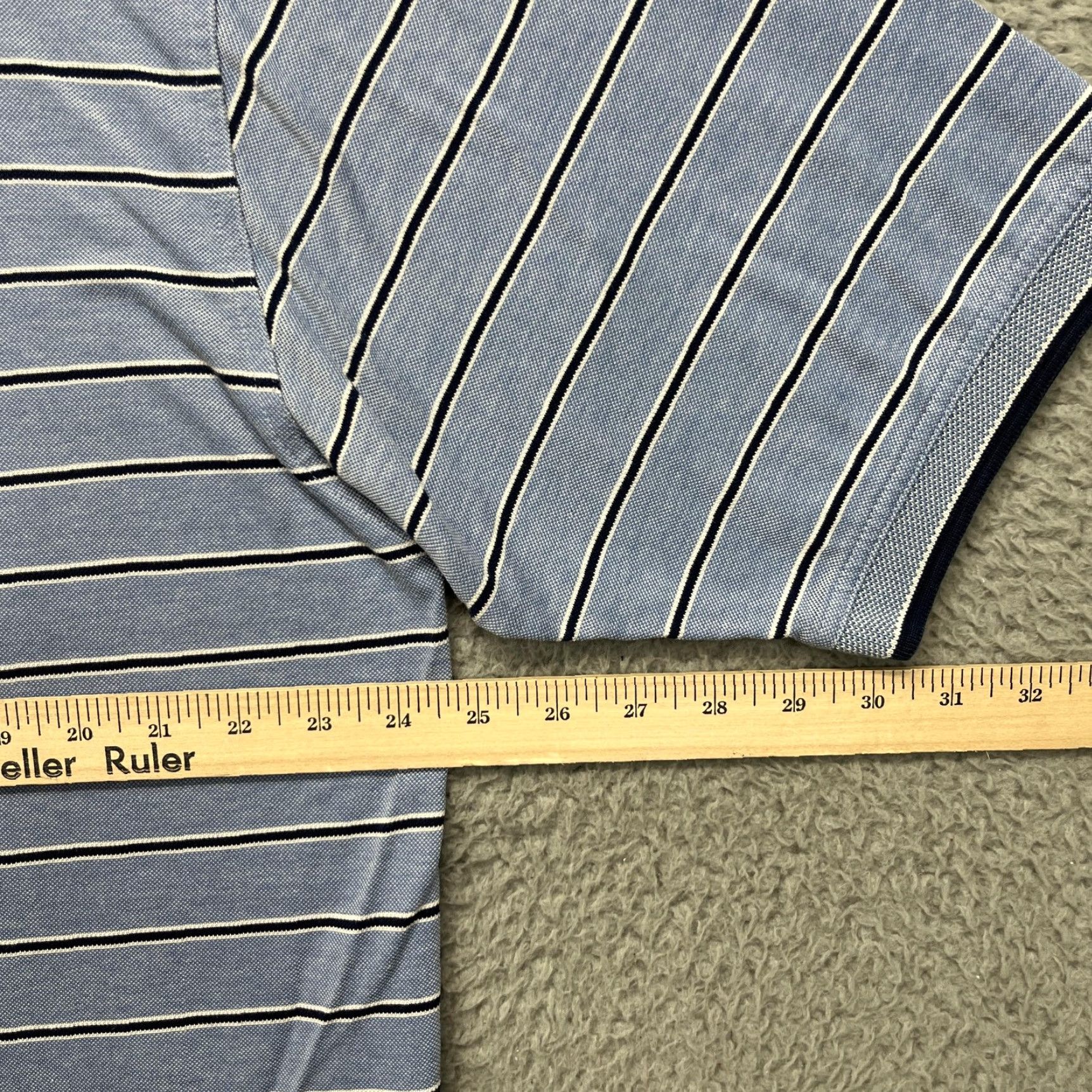 Vintage VINTAGE Augusta National Masters Polo Shirt Mens XL Blue Stripe Logo Augusta National Hong Kong Polo Shirts Size US XL / EU 56 / 4 - 7 Thumbnail