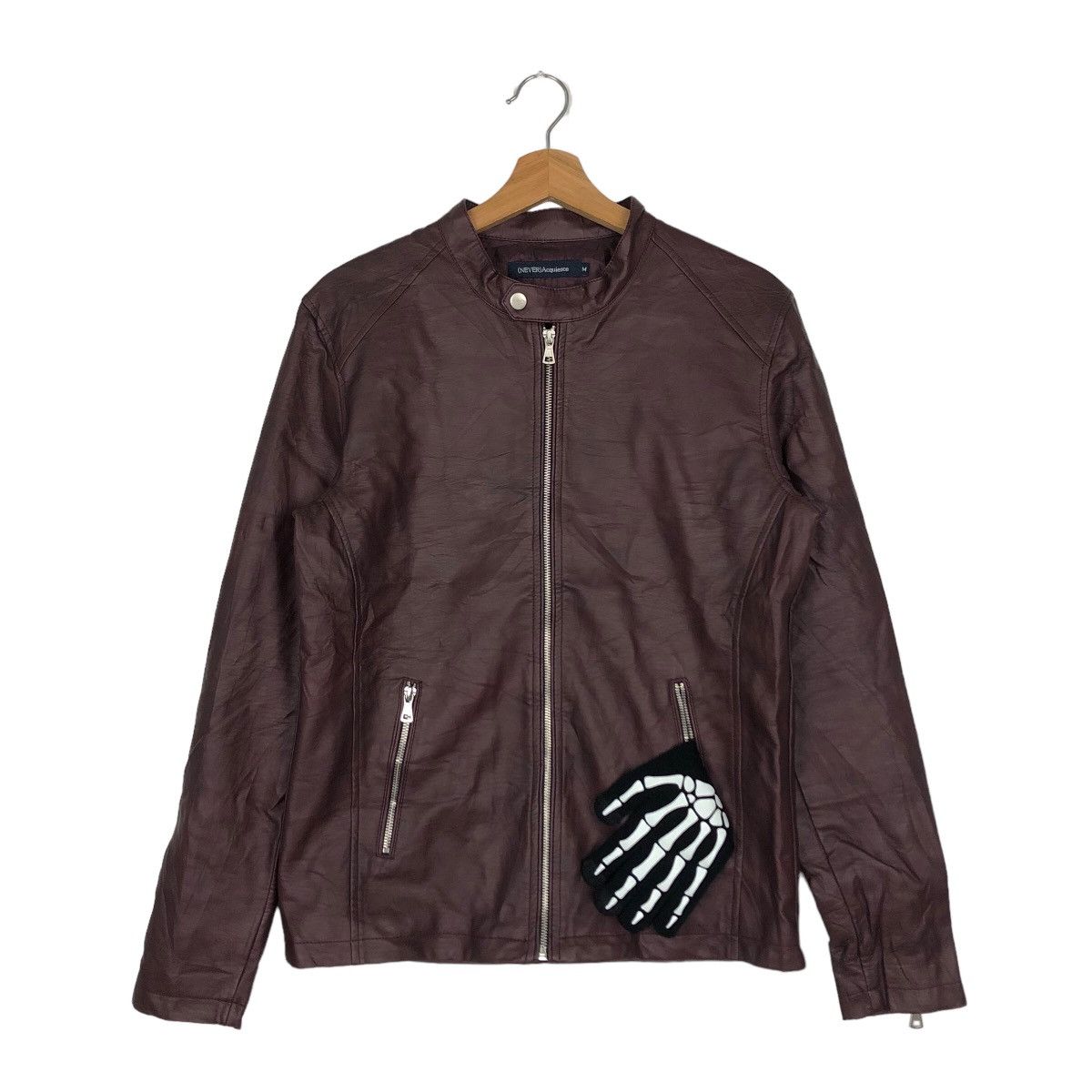Japanese Brand VINTAGE BIKER SOFT LEATHER JACKET NEVER ACQUIESCE RICK OWENS Size US M / EU 48-50 / 2 - 1 Thumbnail