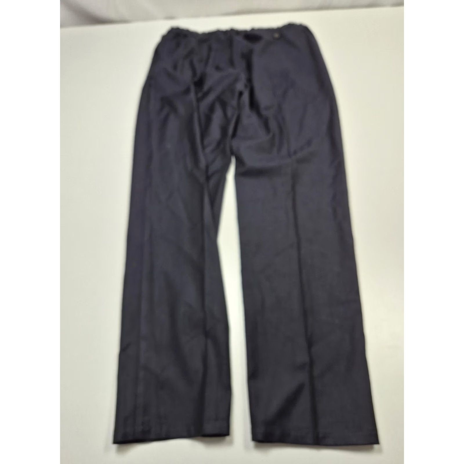 A Kind Of Guise VINTAGE A Kind Of Guise Dress Pants Mens 36x30 Blue Wool Elastic Waist Lined Germany Size US 36 / EU 52 - 7 Thumbnail