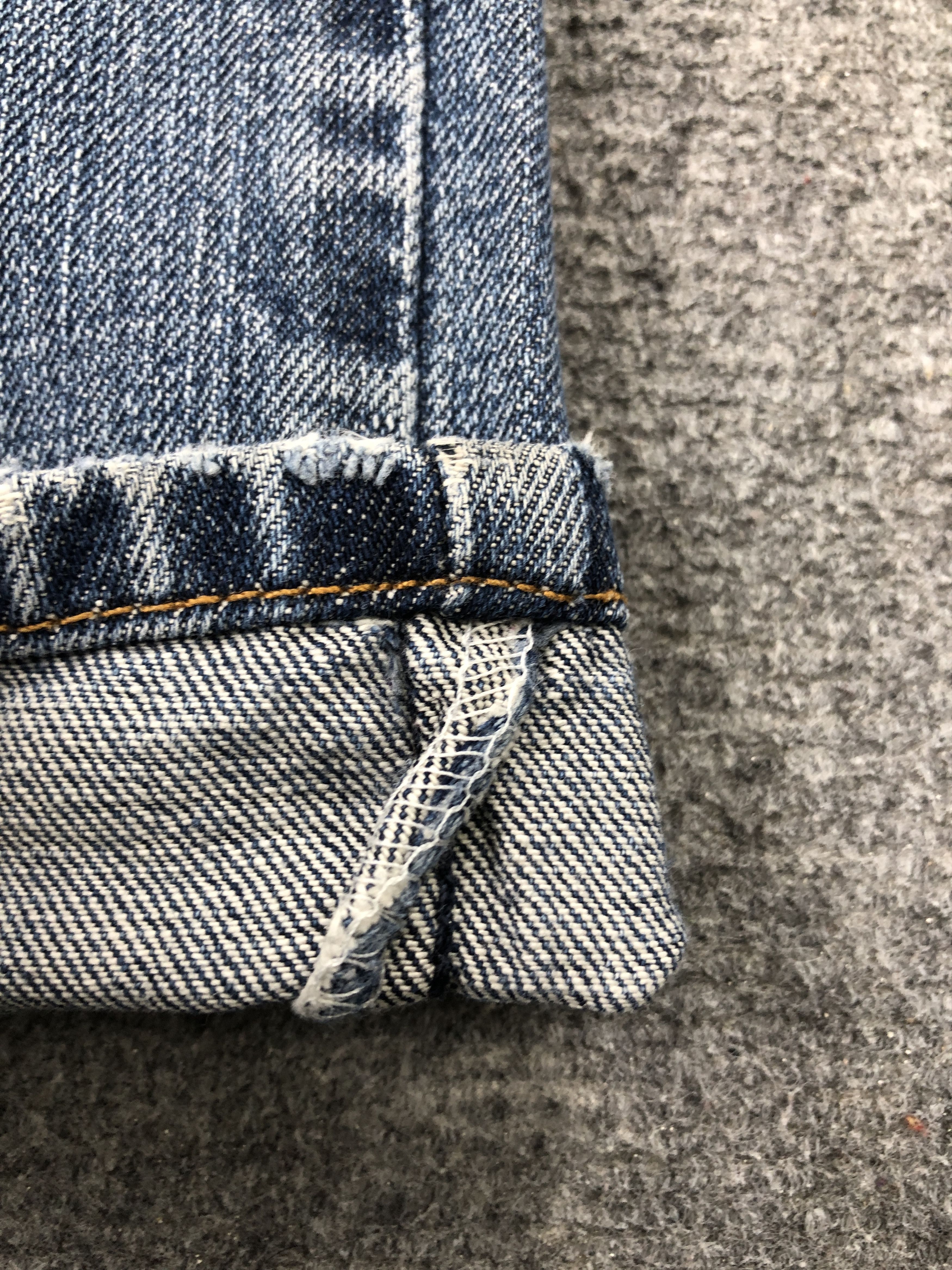 Levi's Vintage Distressed Levis 505 Blue Denim Jeans DP2529 Size US 32 / EU 48 - 10 Thumbnail