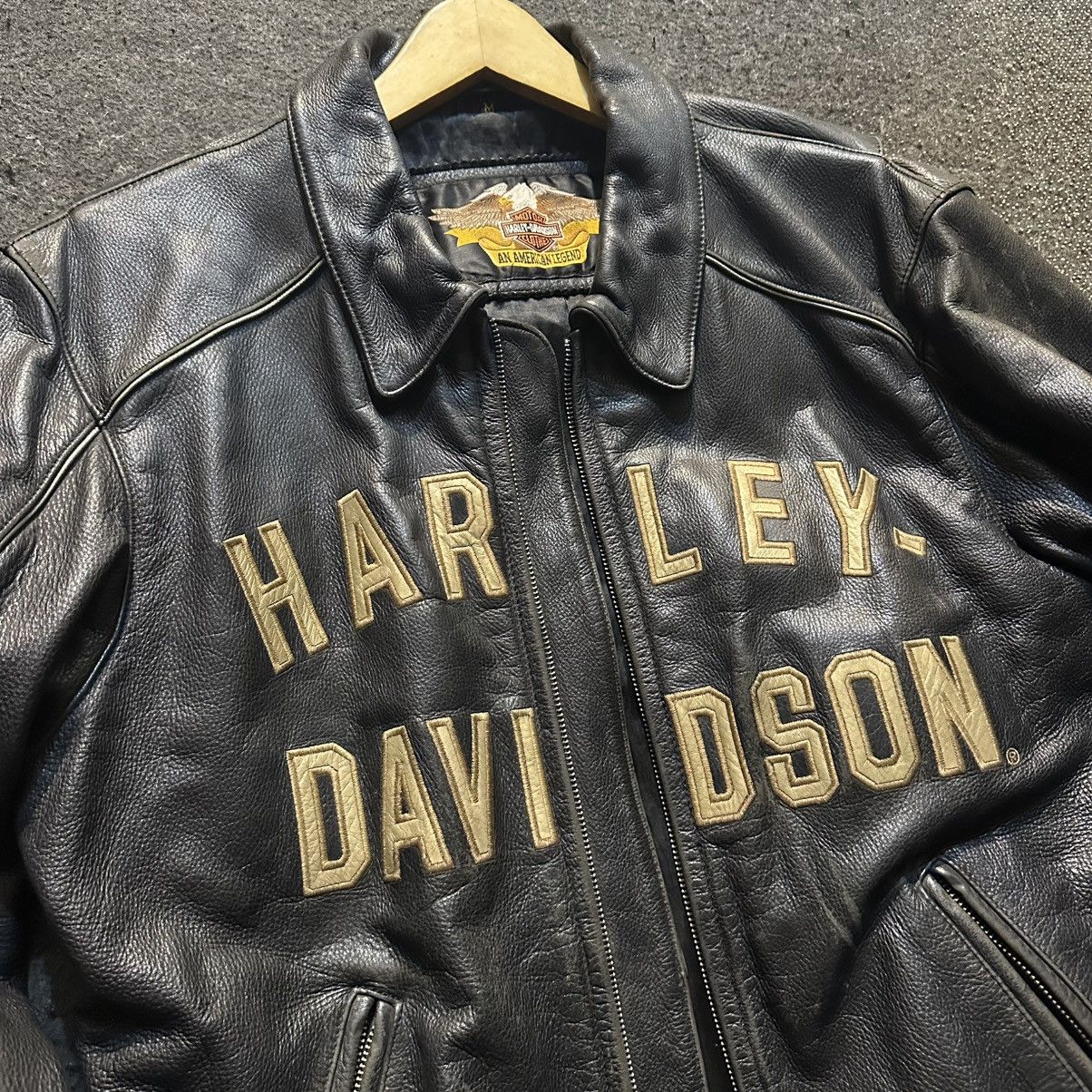 Harley Davidson Vtg Harley Davidson Leather Jacket Size US M / EU 48-50 / 2 - 5 Thumbnail