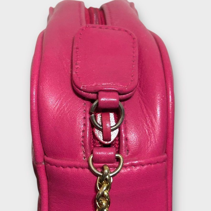 Other Vintage Pink Quilted Crossbody Bag Gold Chain Small Coco Cla Size ONE SIZE - 6 Thumbnail