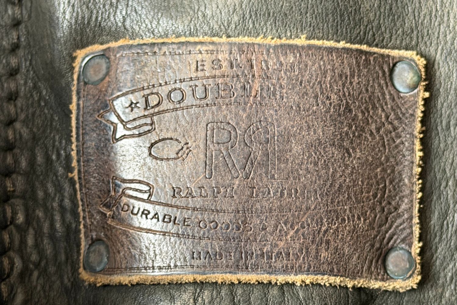 RRL Ralph Lauren FW99 (Archive) Double RL Italian Leather Utility Tote Bag Size ONE SIZE - 13 Thumbnail