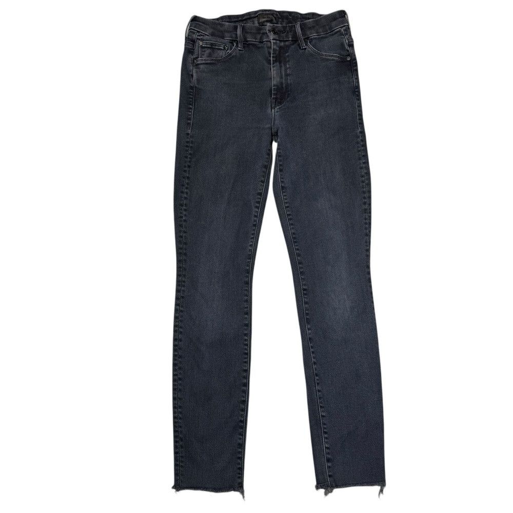 MOTHER MOTHER The Looker Ankle Fray Blackbird Jeans Size 25 Size 25" / US 0 / IT 36 - 2 Thumbnail