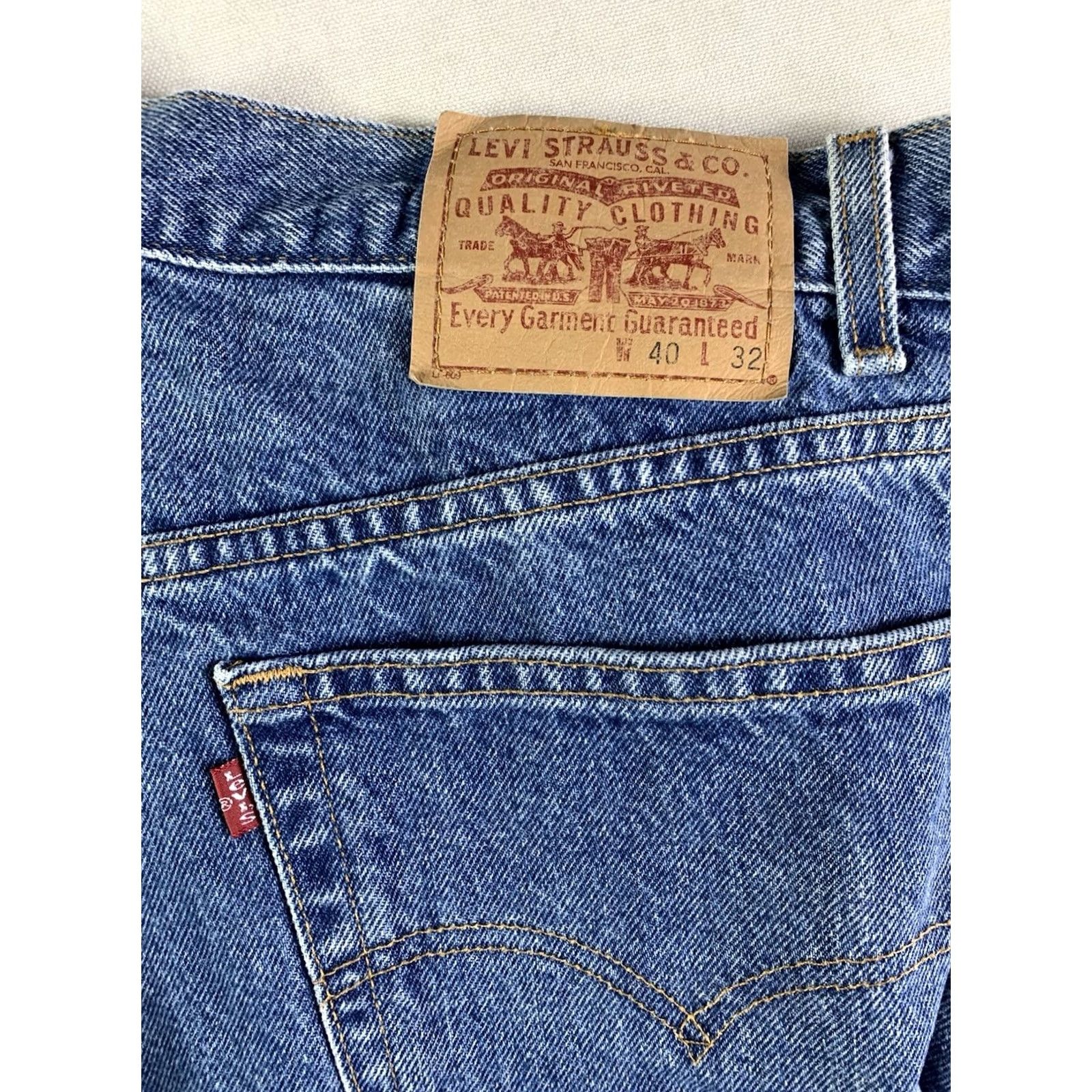 Levi's VTG Y2K Levi’s Relaxed Straight Leg Jeans Blue Made in Mexico 40x32 38x32 Size US 38 / EU 54 - 3 Thumbnail