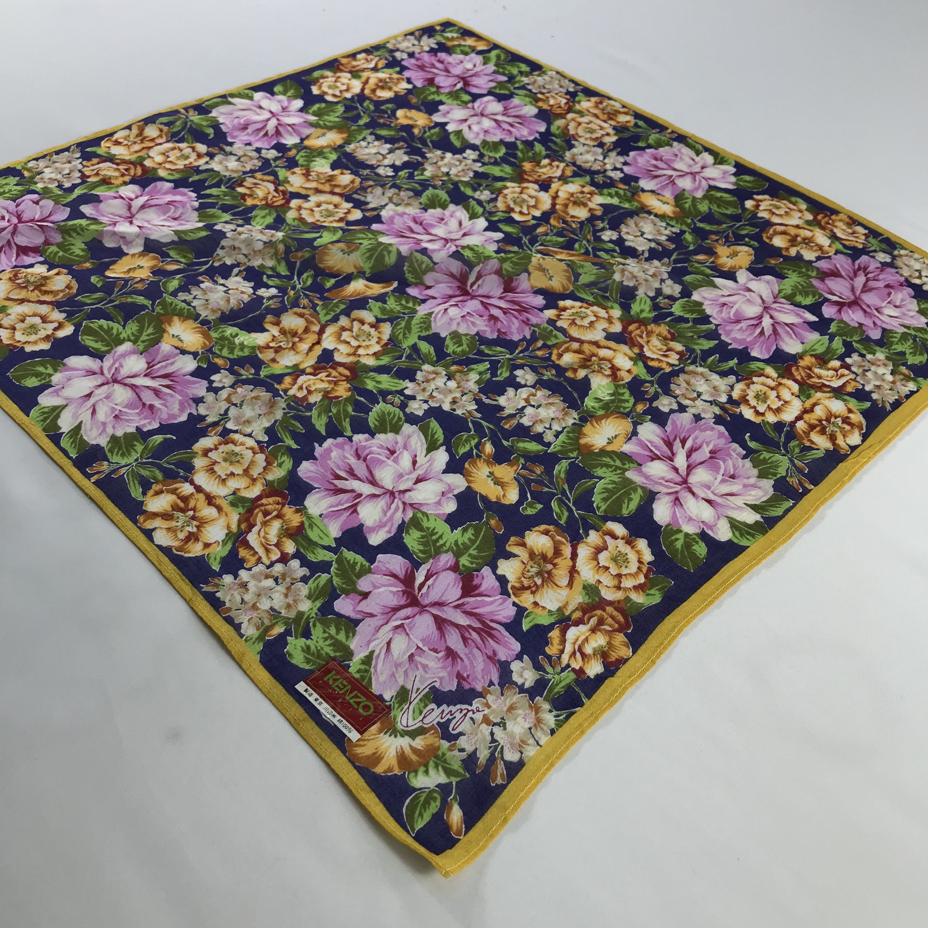 Kenzo × Vintage Kenzo Bandana / Handkerchief / Neckerchief - S680 Size ONE SIZE - 2 Thumbnail