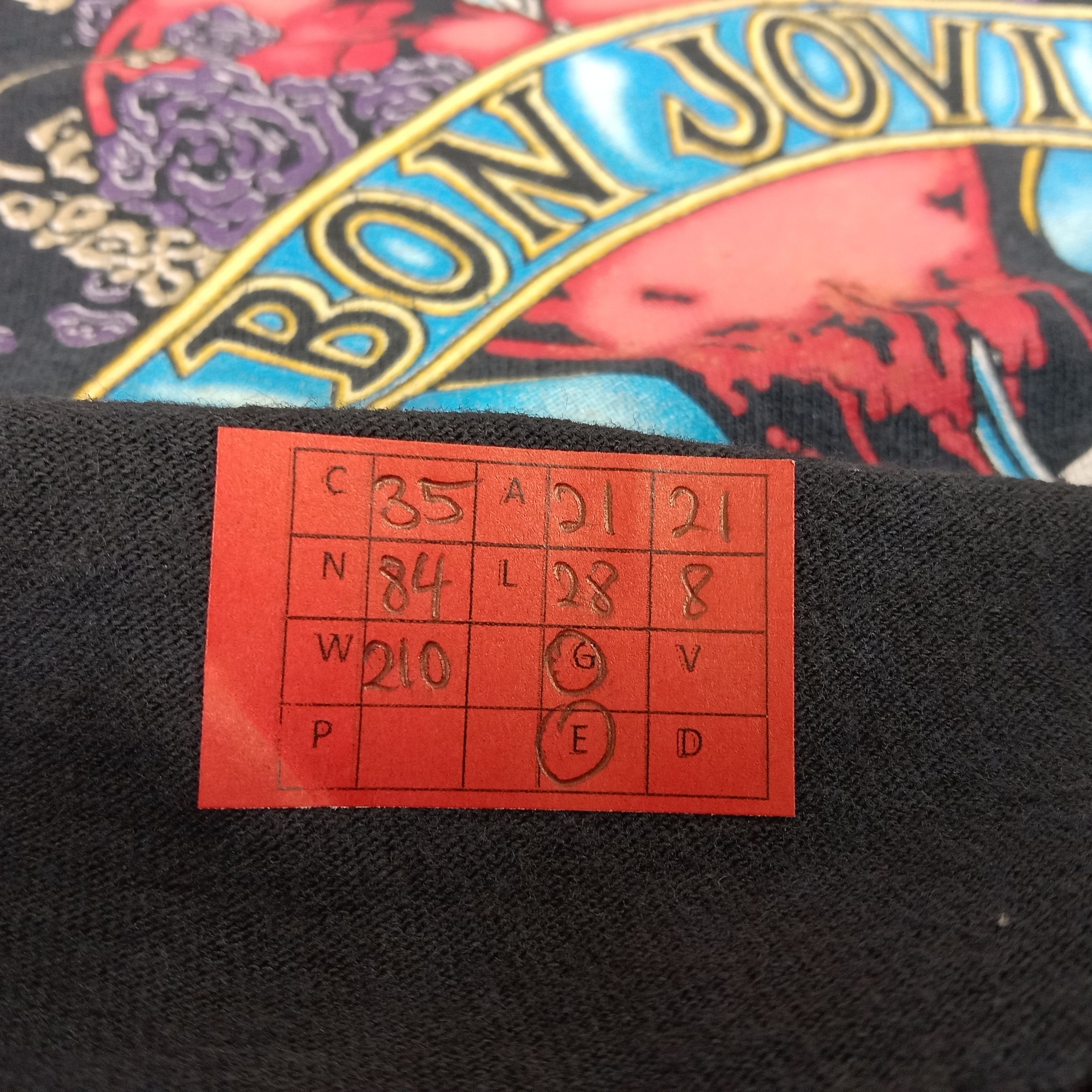 Band Tees × Vintage Bon Jovi Rock Band Music Tour Vintage Tshirt Size US L / EU 52-54 / 3 - 10 Thumbnail
