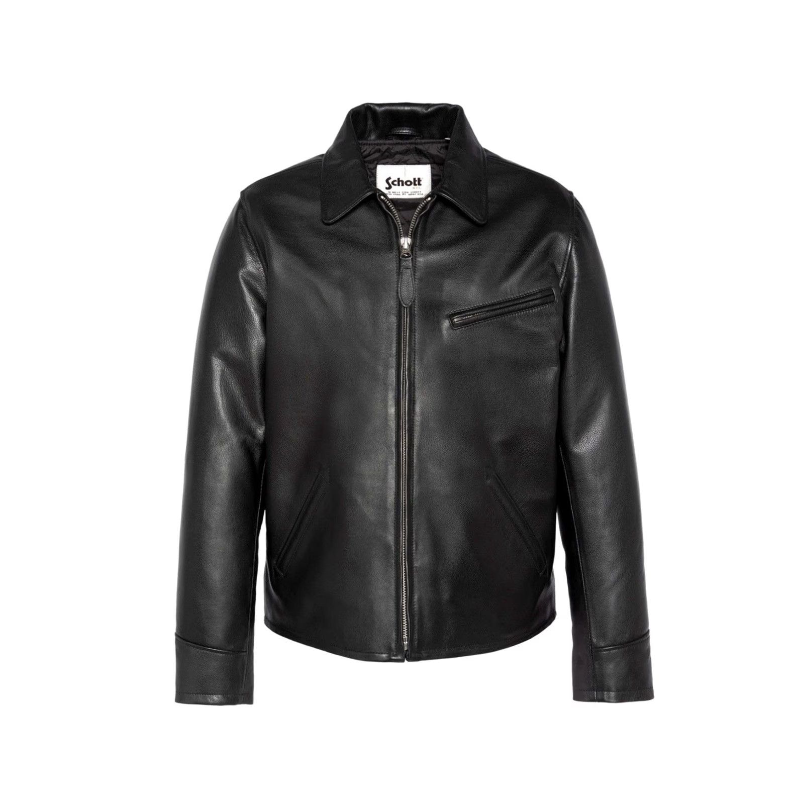 Schott VINTAGE Schott NYC Leather Jacket Motorcycle Rare Retro Y2K Size M Black Mens Jacket Size US M / EU 48-50 / 2 - 3 Thumbnail