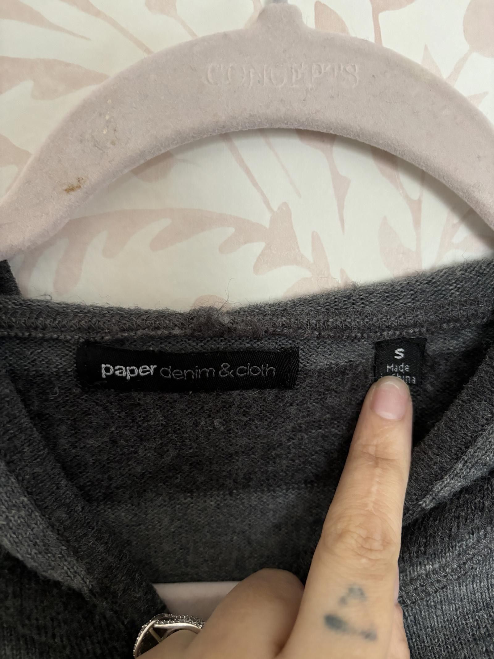 Paper Denim & Cloth EUC Stylish Paper Denim & Cloth Striped Hoodie - Size S Size S / US 4 / IT 40 - 2 Thumbnail
