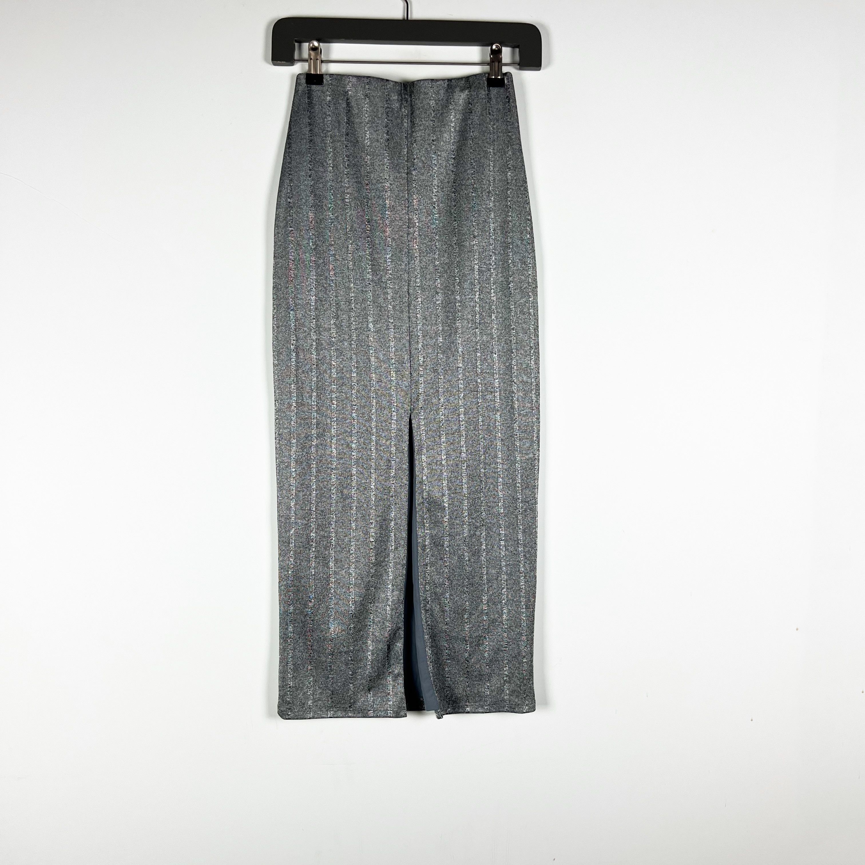 NBD NBD Lida Heathered Gray Silver Stripe Print Size 25" / US 0 / IT 36 - 4 Thumbnail