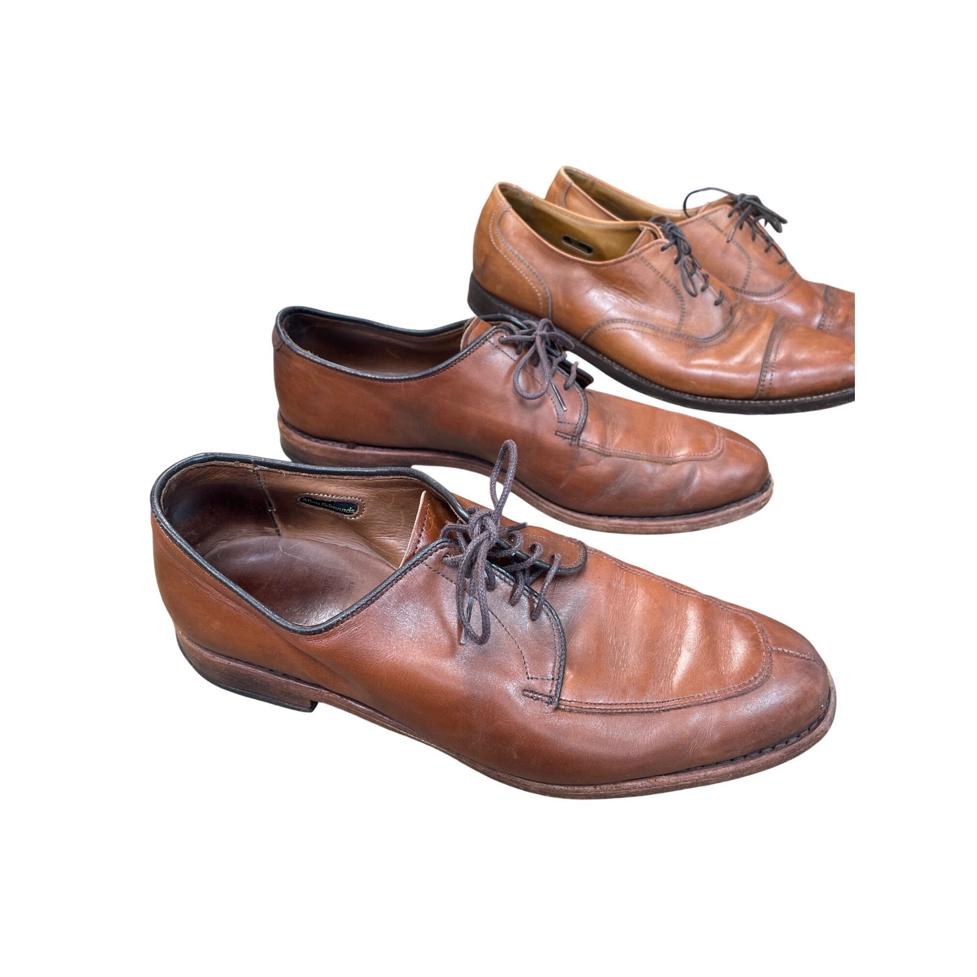 Allen Edmonds Allen Edmonds Delray Mens brown leather derby oxfords shoes Size US 9 / EU 42 - 3 Thumbnail