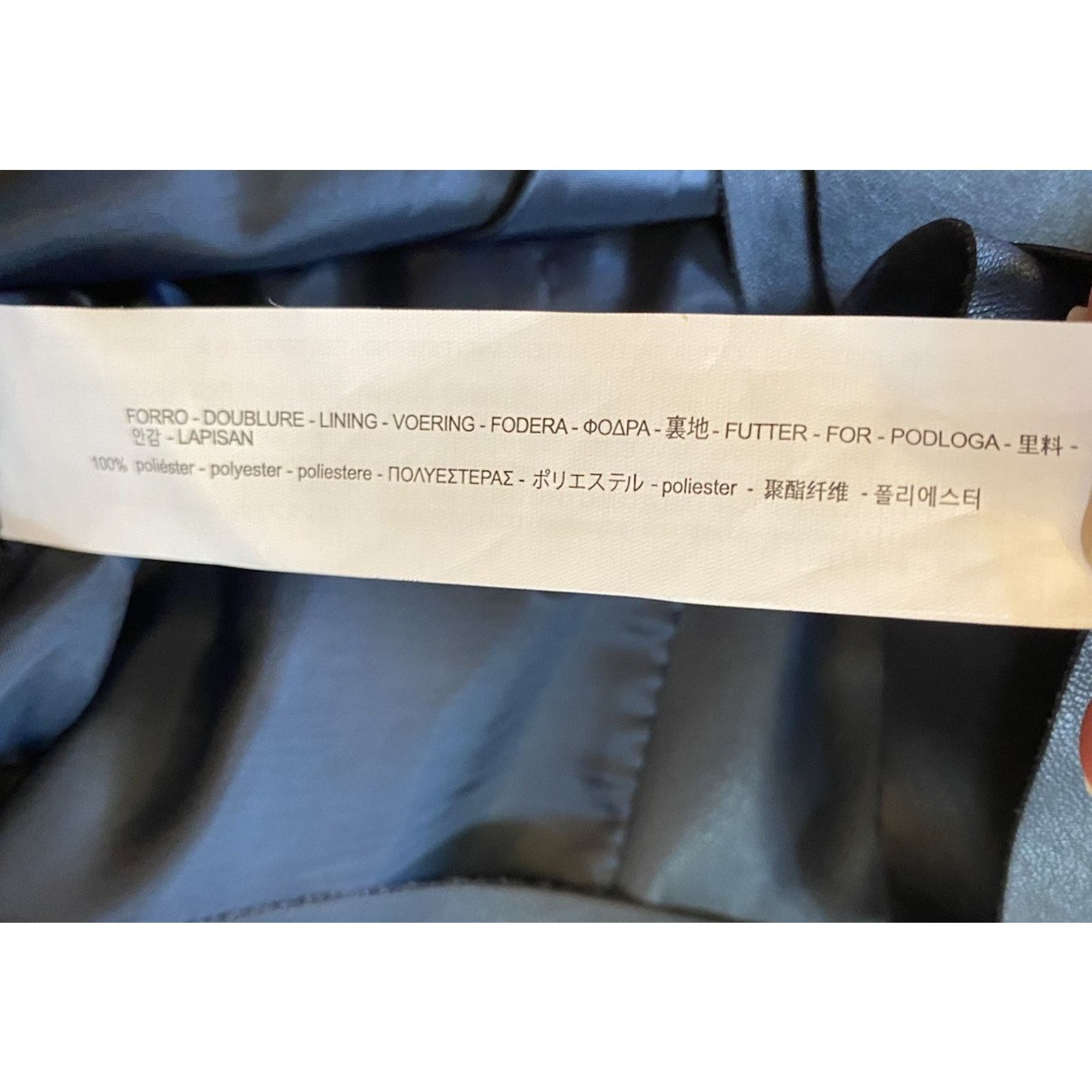 Zara Zara Basic Outerwear Blue Faux Leather Peplum Jacket Women 8 Size M / US 6-8 / IT 42-44 - 12 Thumbnail