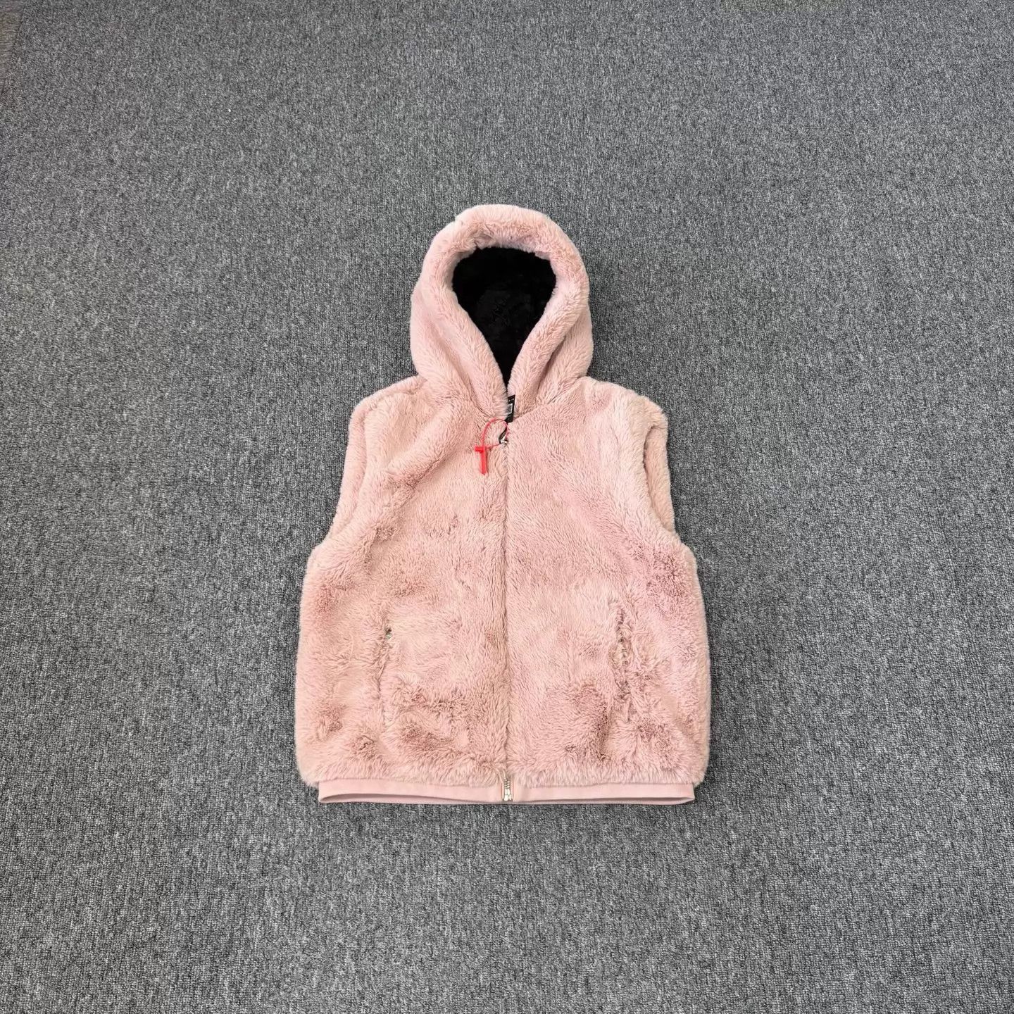 Moose Knuckles MooseKnuckles Scissor Hooded Fur Vest Pink S 99New Size S / US 4 / IT 40 - 1 Thumbnail