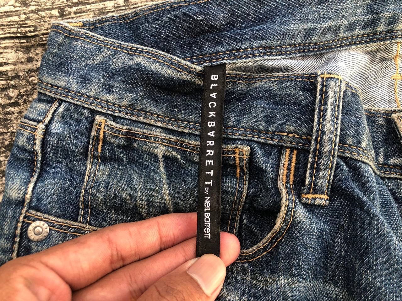 Black Barrett × Neil Barrett BLACK BARRET BY NEIL BARRET DISTRESSED DENIM Size US 32 / EU 48 - 11 Thumbnail