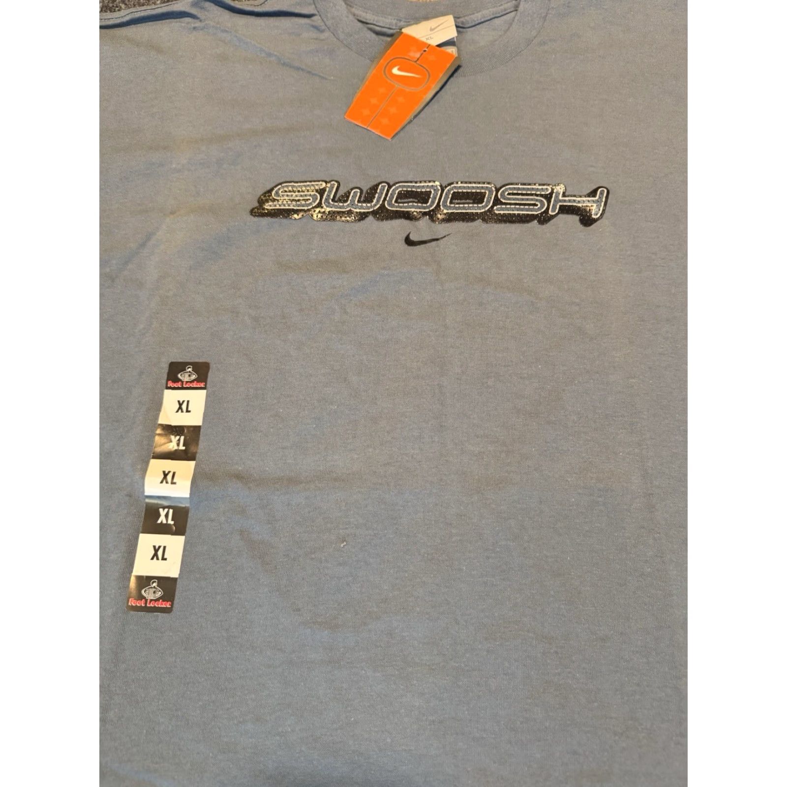 Nike VINTAGE Nike Swoosh Logo T Shirt 2000s Y2K Navy NWT XL Men Short Sleeve Cotton Crew Neck Graphic Print Embroidered Nike Air Regular Fit Size XL Mens Size US XL / EU 56 / 4 - 6 Thumbnail