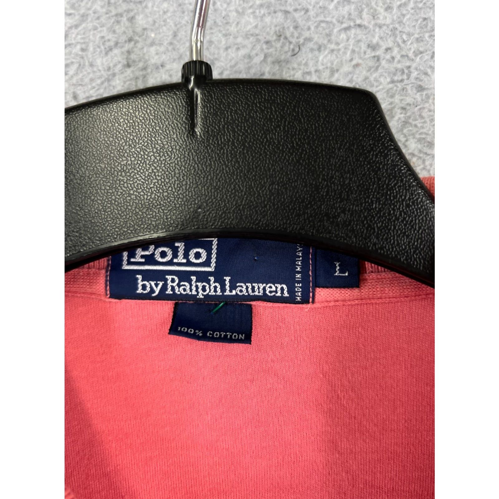 Ralph Lauren VINTAGE Ralph Lauren Polo Shirt Mens L Pink 100% Cotton Polo Shirt Polo Pink Golf Pony Short Sleeve Slim Mens Size US L / EU 52-54 / 3 - 7 Thumbnail