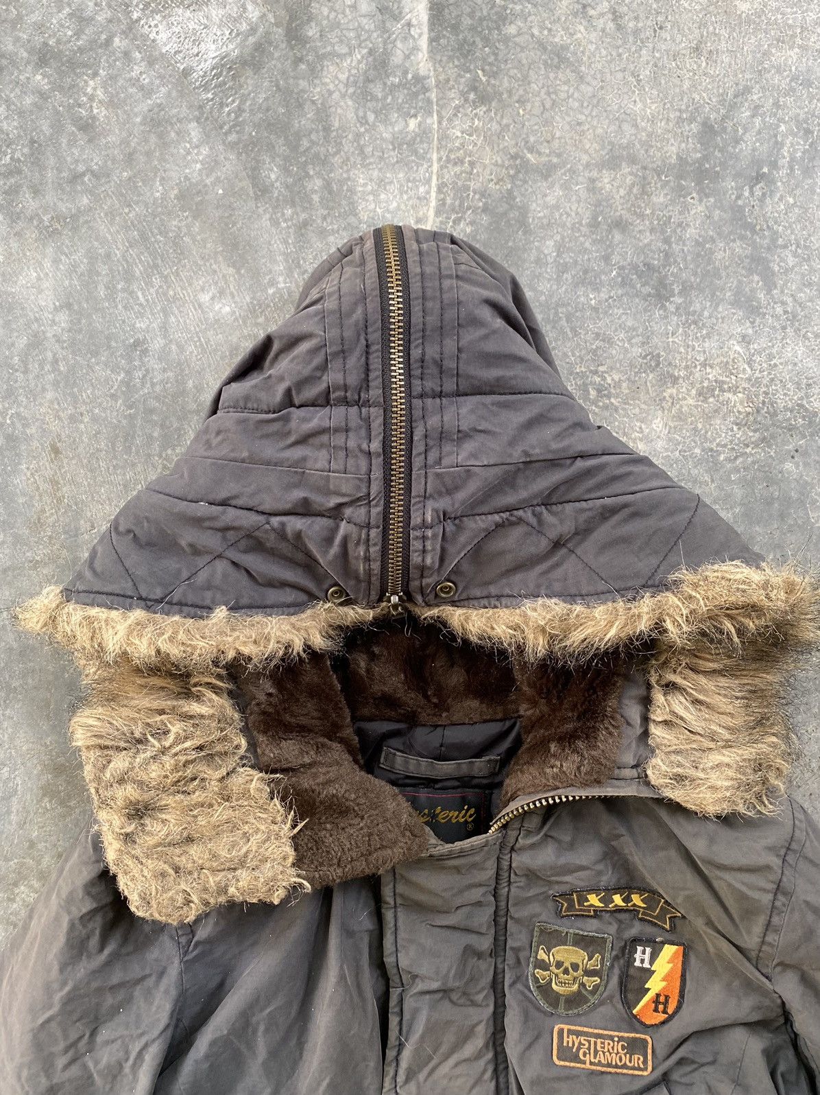 Hysteric Glamour 90s split fur military parka jacket Size S / US 4 / IT 40 - 4 Thumbnail