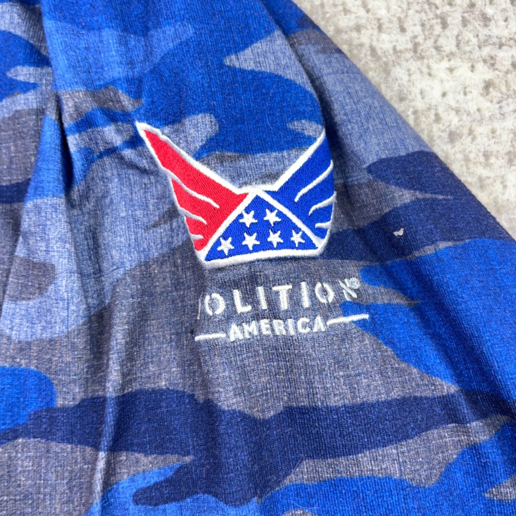 Puma Puma Sweater Men Large Blue Camo Voltron Pullover Quarter Zip Greenbrier Classic Size US L / EU 52-54 / 3 - 4 Thumbnail