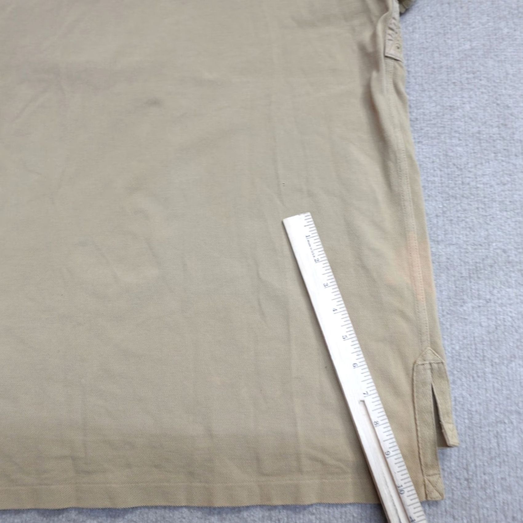 Polo Ralph Lauren VINTAGE Polo Ralph Lauren Polo Shirt Beige Solid Short Sleeve Collared 100% Cotton Men L Beige Metal Buttons Pocket Size US L / EU 52-54 / 3 - 7 Thumbnail