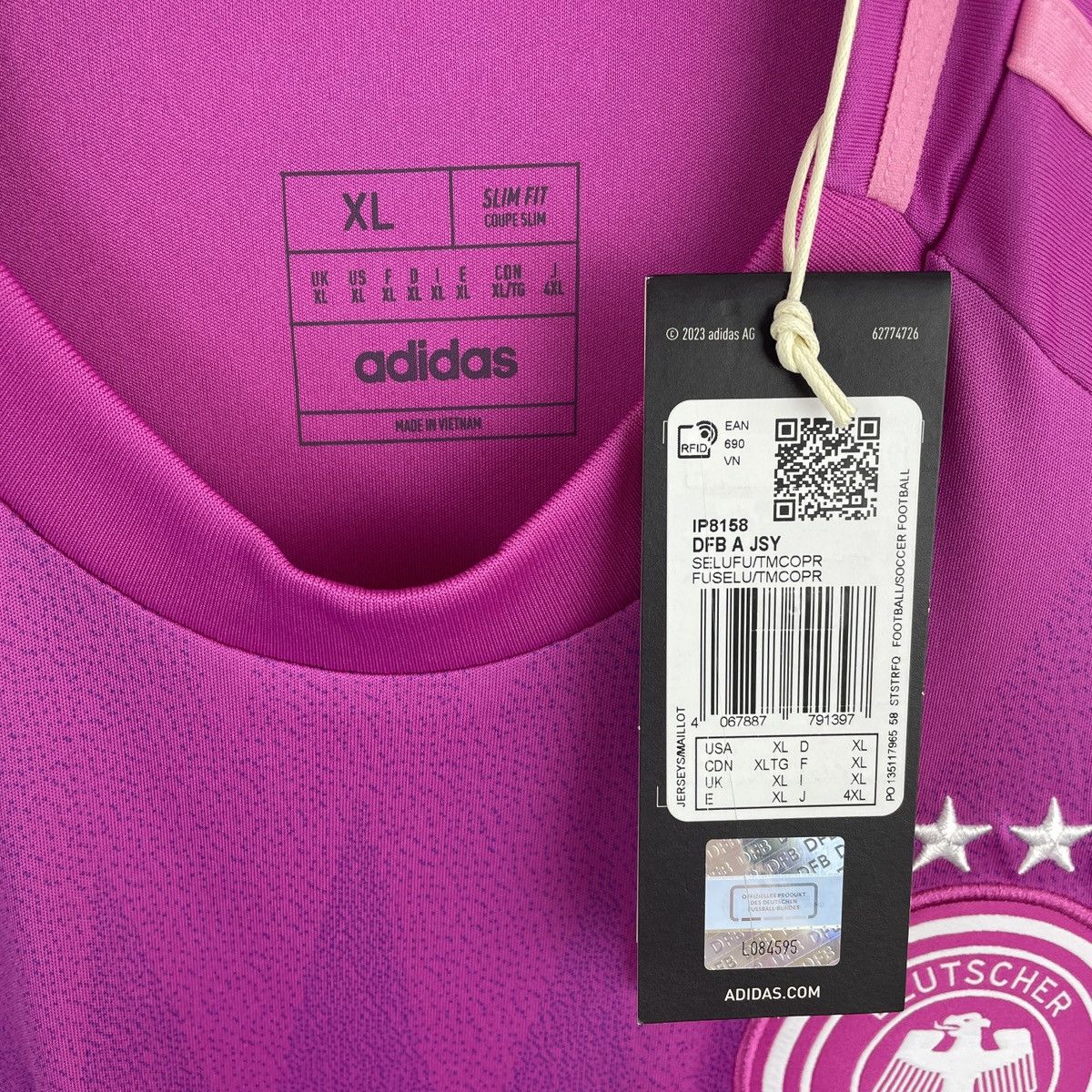 Adidas Germany Niclas Füllkrug Adidas Pink Jersey Euro 2024 size XL Size US XL / EU 56 / 4 - 6 Thumbnail