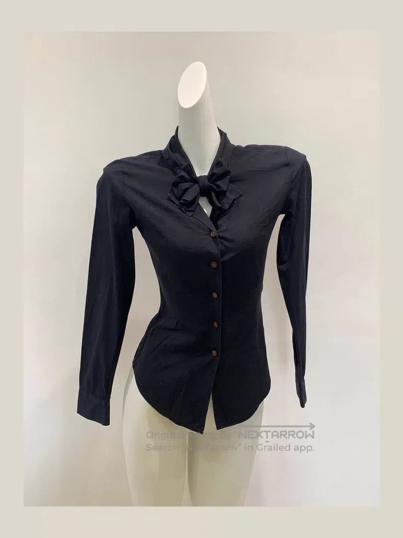 Vivienne Westwood Vivienne Westwood Striped bow long sleeve shirt Size S / US 4 / IT 40 - 7 Thumbnail