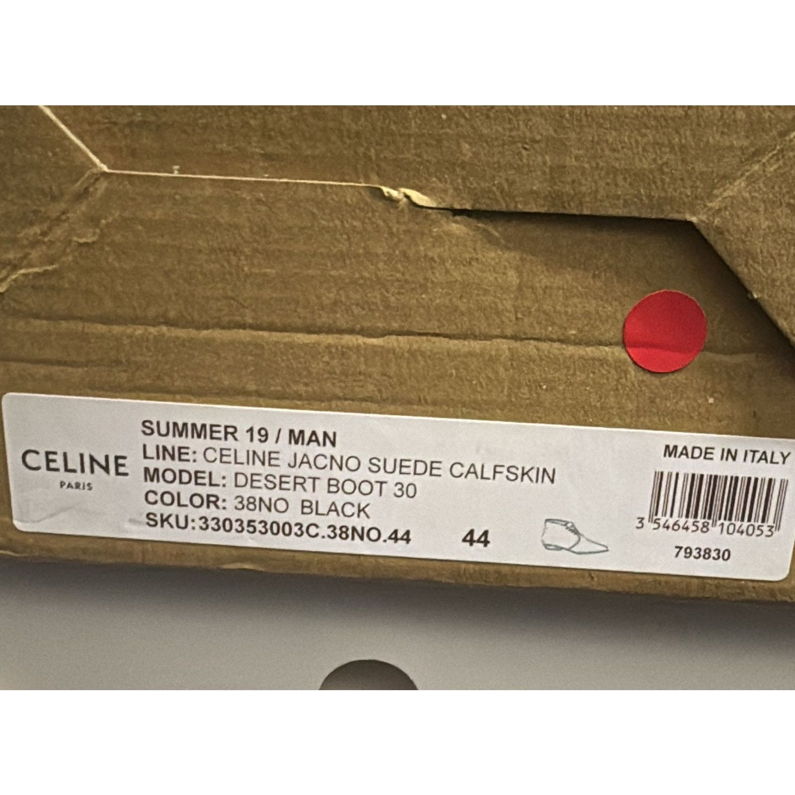 Celine o1rshd1 Q:2 / Desert 30 Boots in Suede in Black 44 Size US 11 / EU 44 - 15 Thumbnail