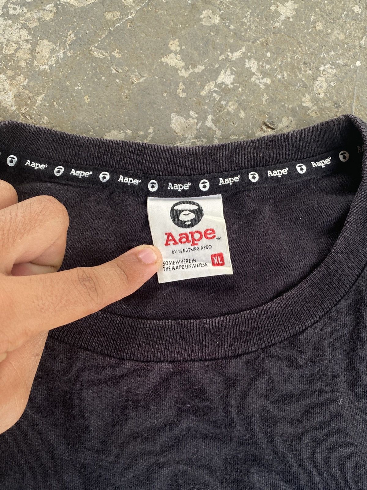 Aape AAPE by A BATHING APE Mono Camo Stamp T-Shirt Size US XL / EU 56 / 4 - 3 Thumbnail