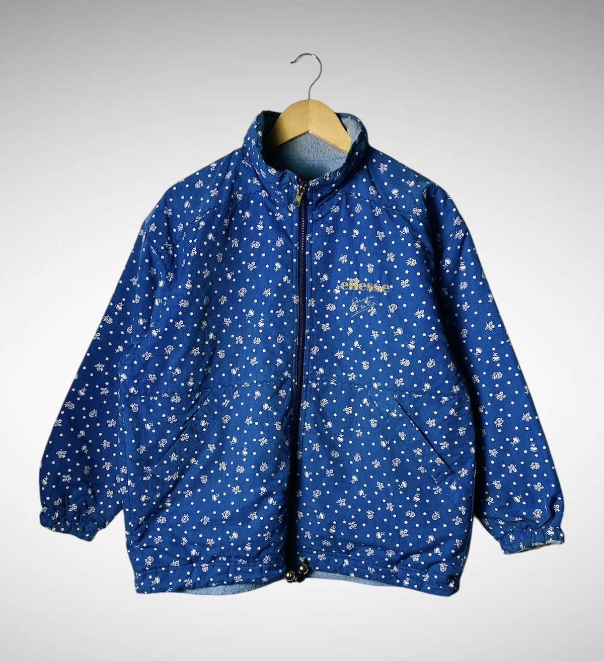 Ellesse Vintage Ellese Zipper Reversible Jacket Size L / US 10 / IT 46 - 1 Thumbnail