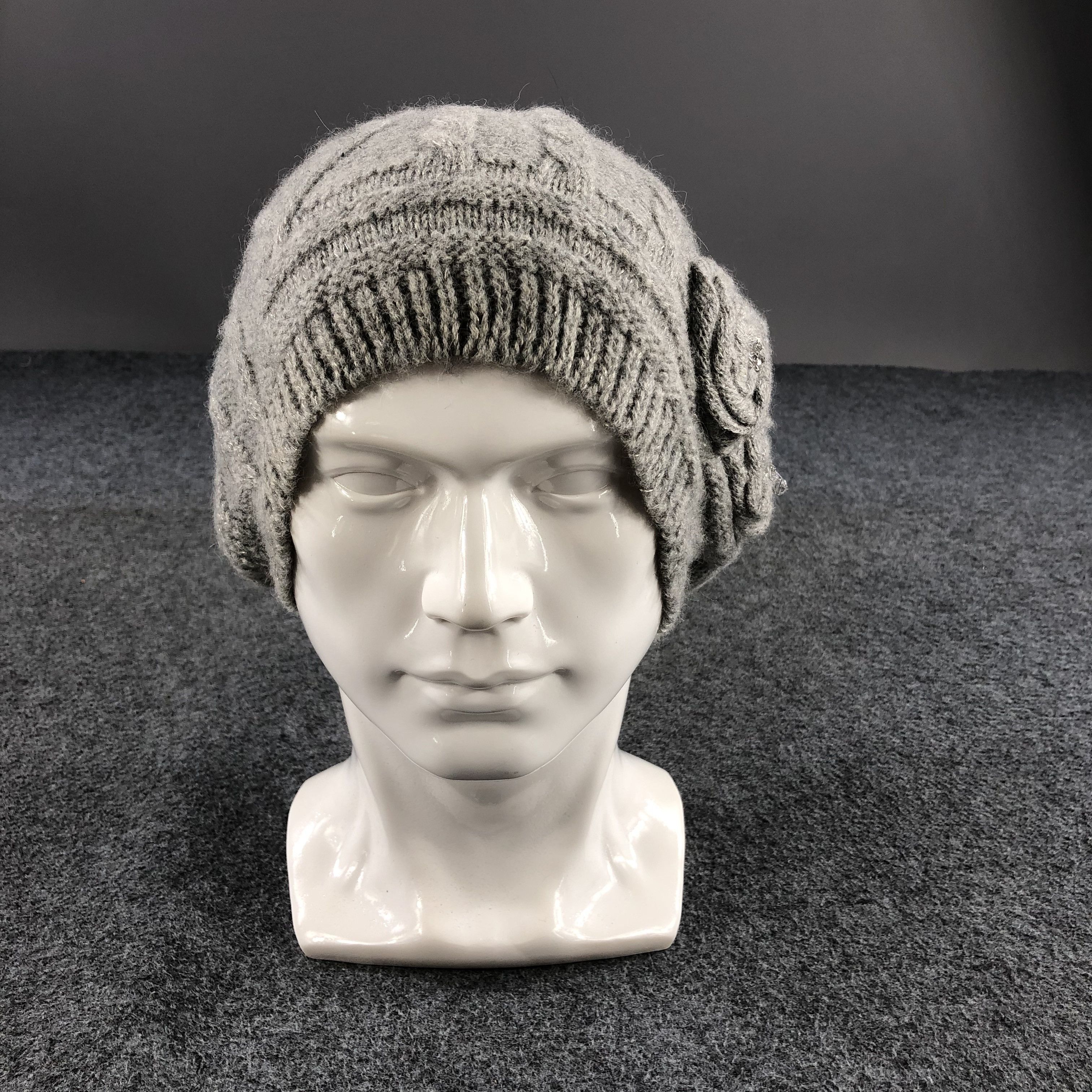 Vintage Anterprima Swarovski Alpaca Crochet Beanie Snow Hat B351 Size ONE SIZE - 2 Thumbnail