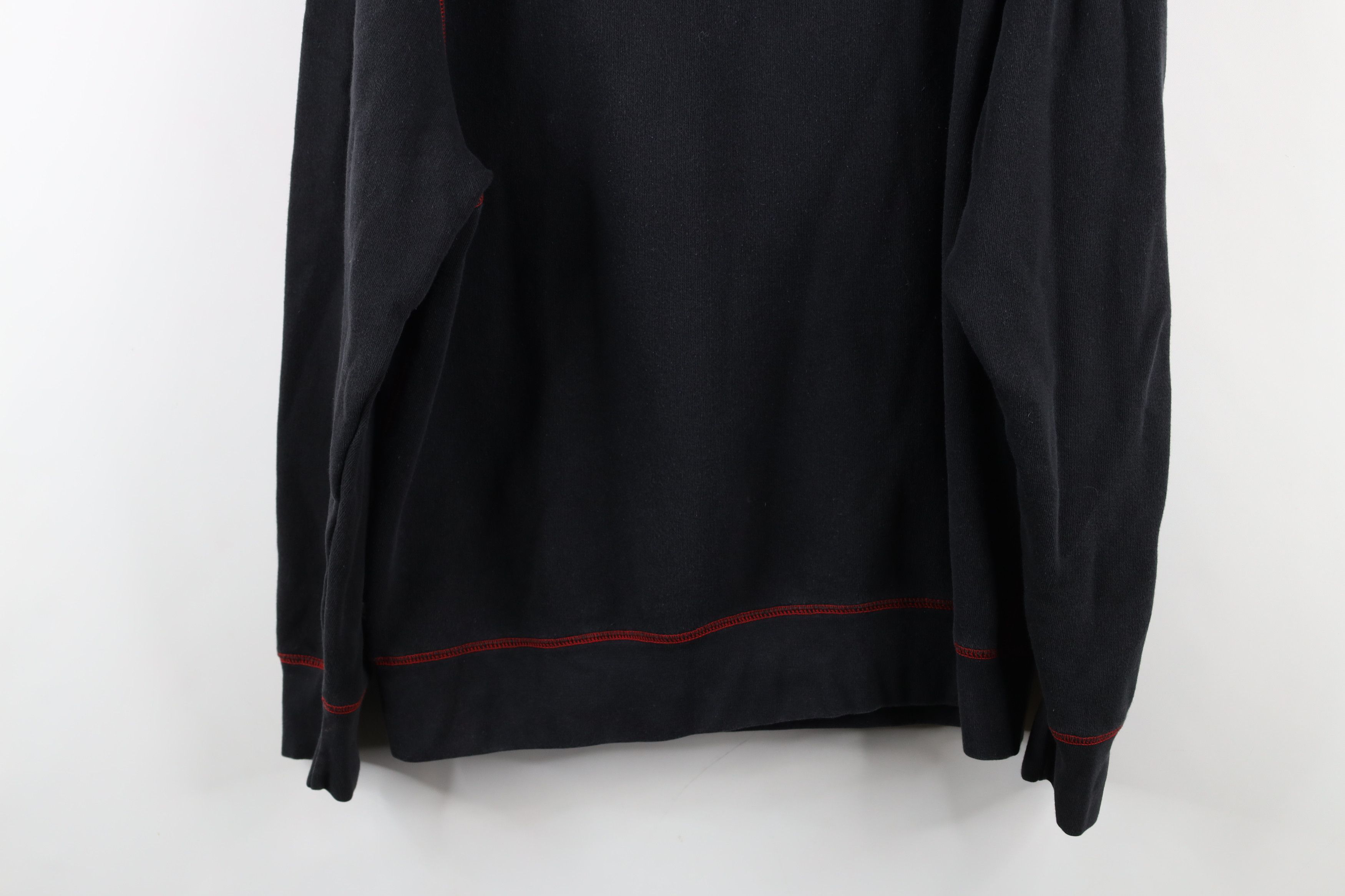 Vintage Vintage 90s Y2K Streetwear Blank Hoodie Sweatshirt Black Size US M / EU 48-50 / 2 - 14 Thumbnail