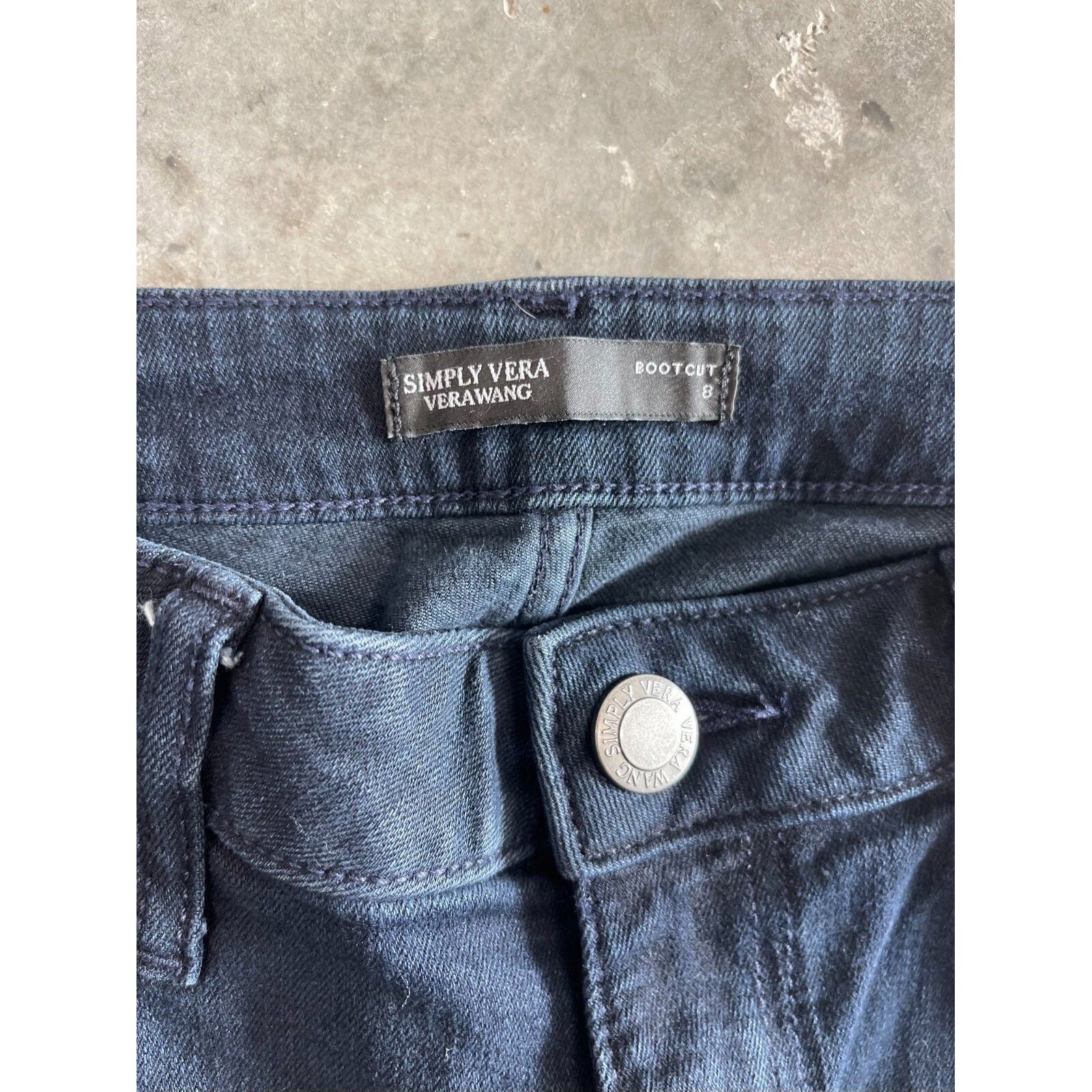 Other SIMPLY VERA WANG BLACK BOOTCUT DENIM SZ 8 WOMENS Y2K 90S VTG Size 30" / US 8 / IT 44 - 4 Thumbnail