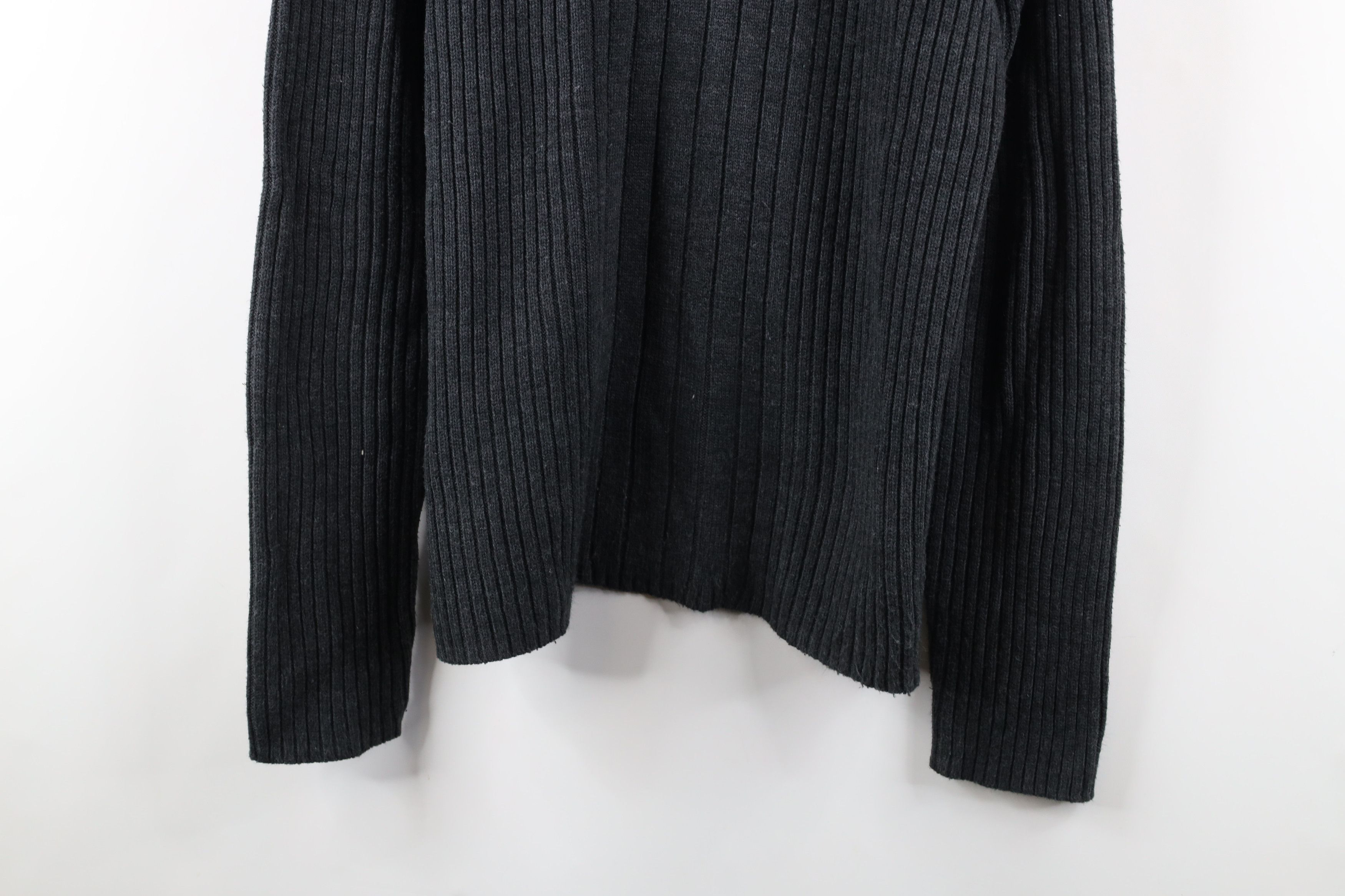 Aeropostale × Vintage Vintage Aeropostale Blank Chunky Ribbed Knit Sweater Gray Size US M / EU 48-50 / 2 - 3 Thumbnail