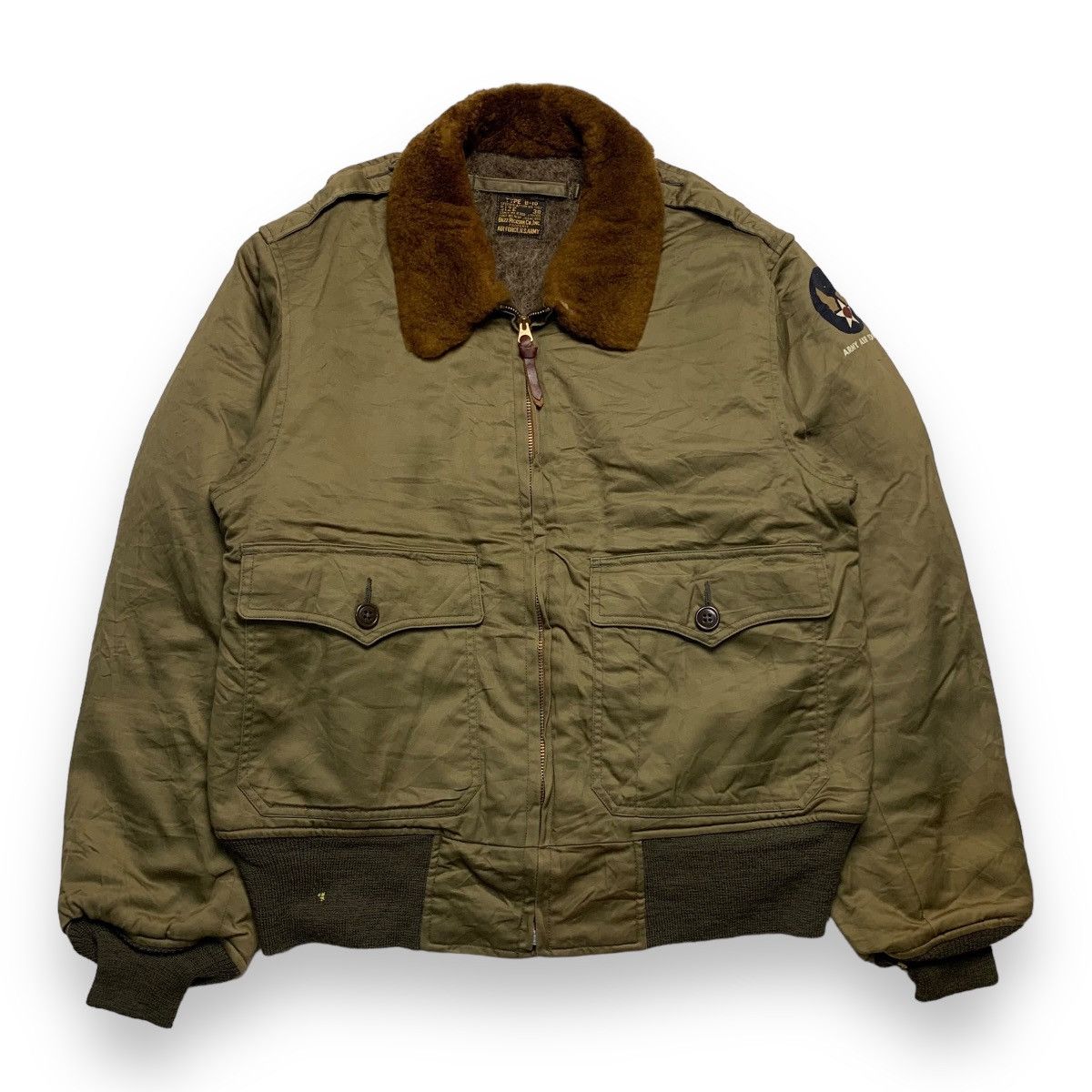 Vintage buzz rickson’s USAF type B-10 flight bomber jacket