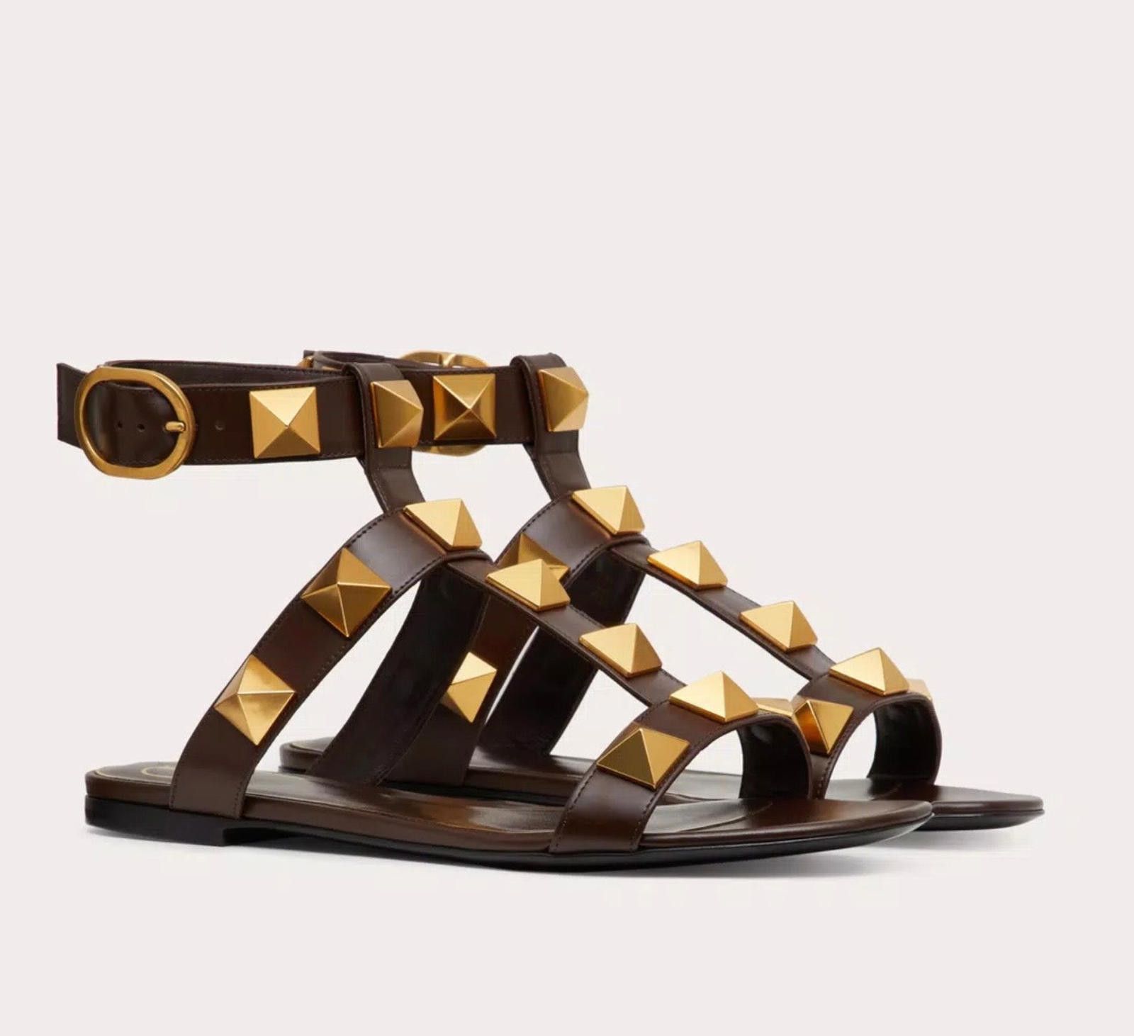 Other Valentino Roman Stud Flat Sandal Size US 7.5 / IT 37.5 - 2 Thumbnail