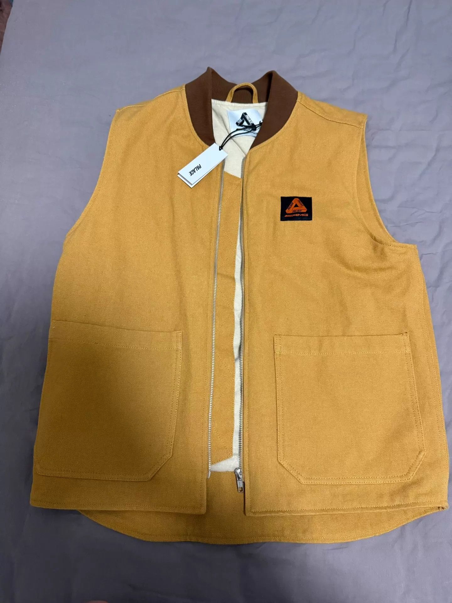 Palace Palace AMG 2.0 Work Tan Logo Zip Vest L NWT Size US L / EU 52-54 / 3 - 1 Thumbnail